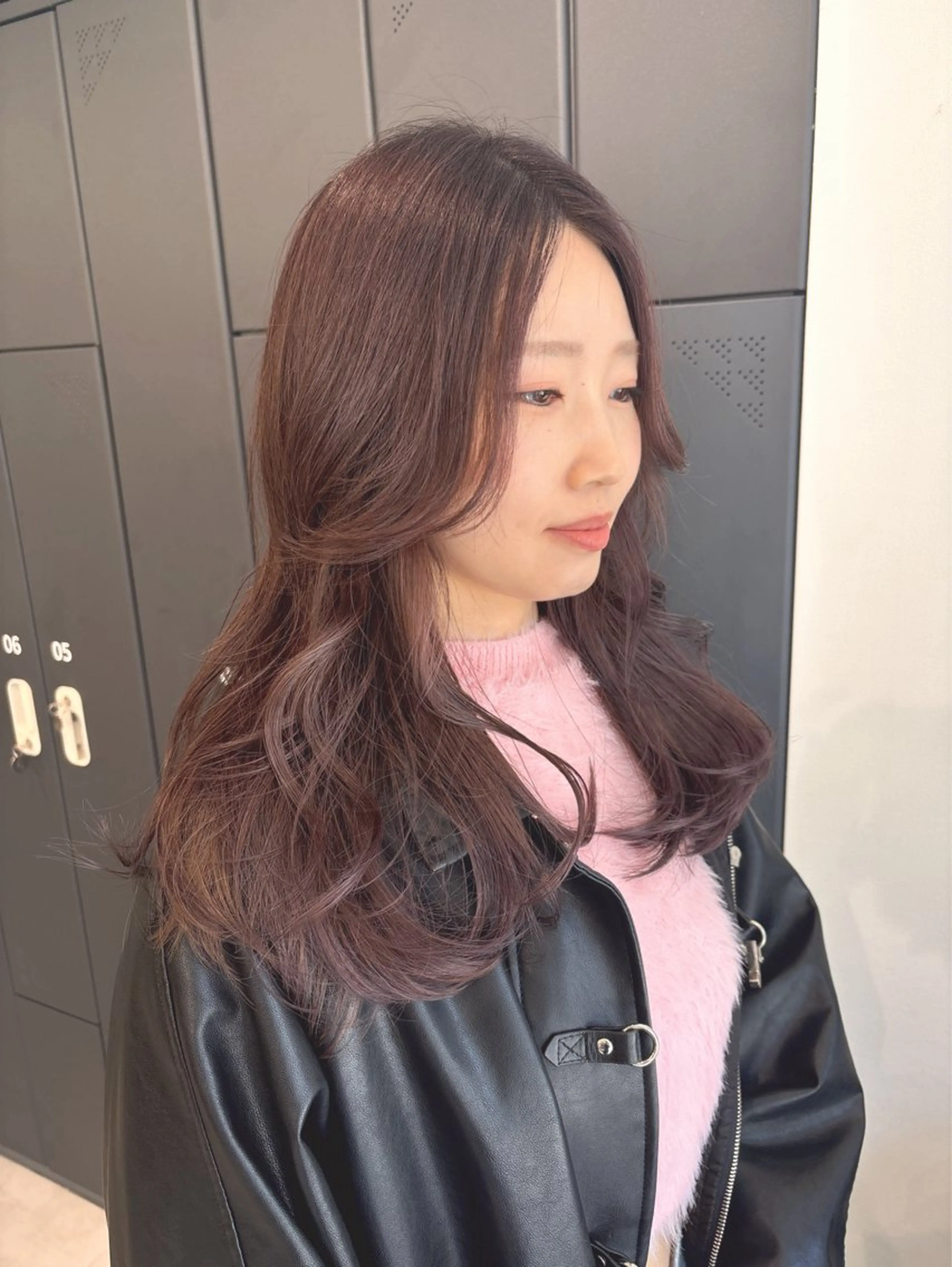 セミロング カラー 韓国風ヘア レイヤーカット カット ヘアカラー トリートメント ハイライト/ショート /ボブ/RYOHEIのヘアスタイル