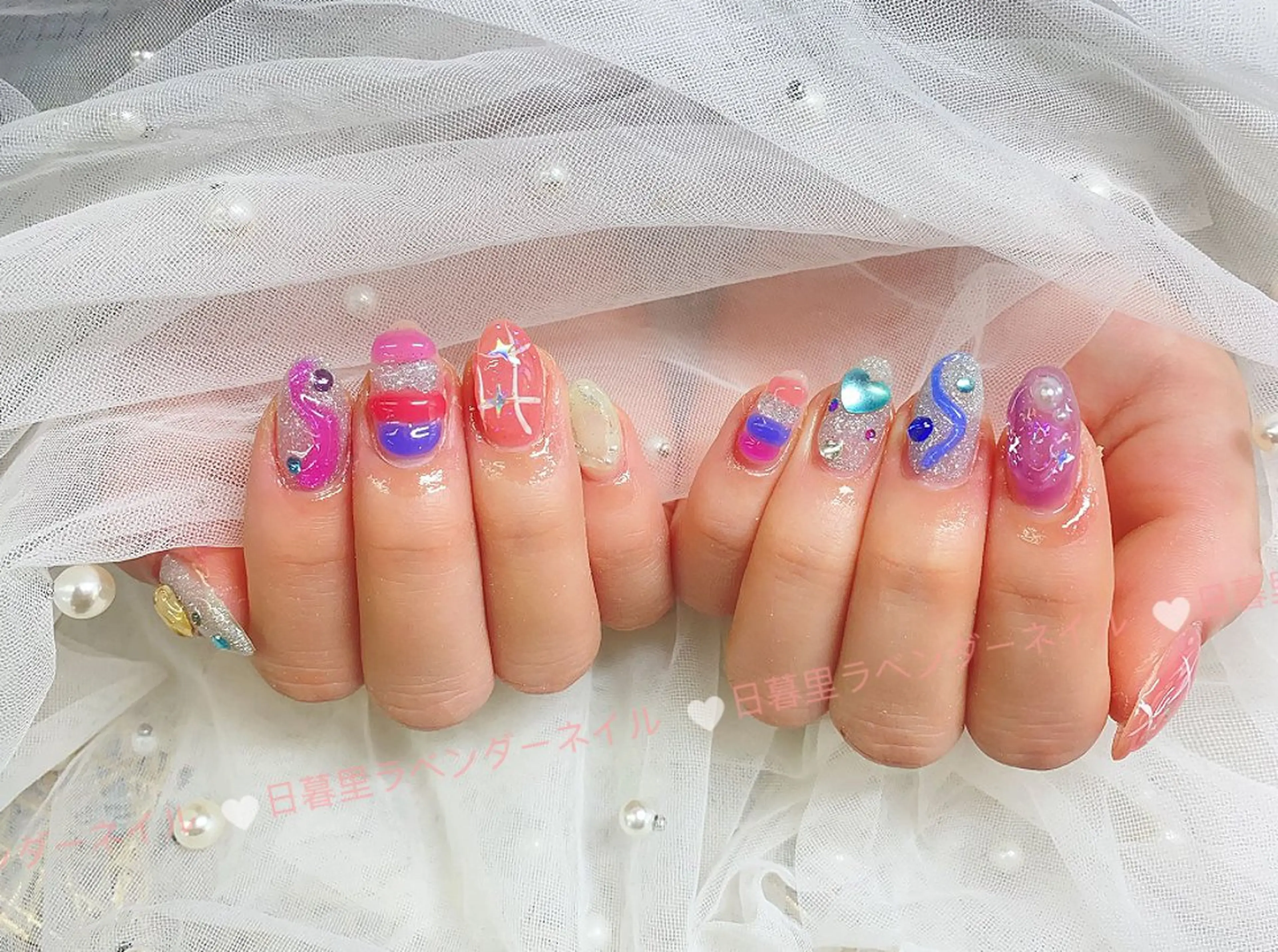 ネイル 日暮里2 lavenderのネイルデザイン