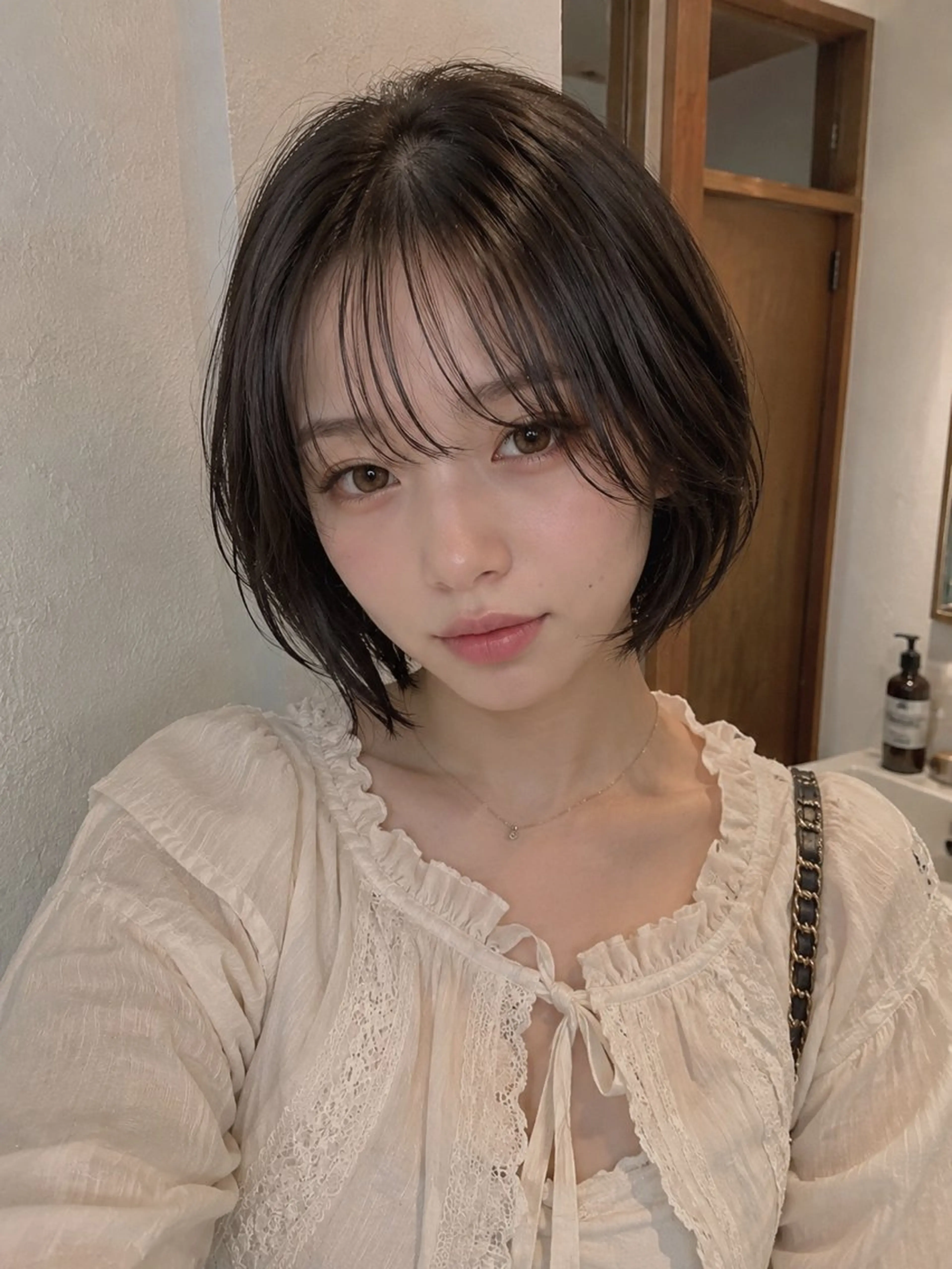 ショート カラー カット ヘアカラー トリートメント レイヤー ハイトーン/YUTOのヘアスタイル