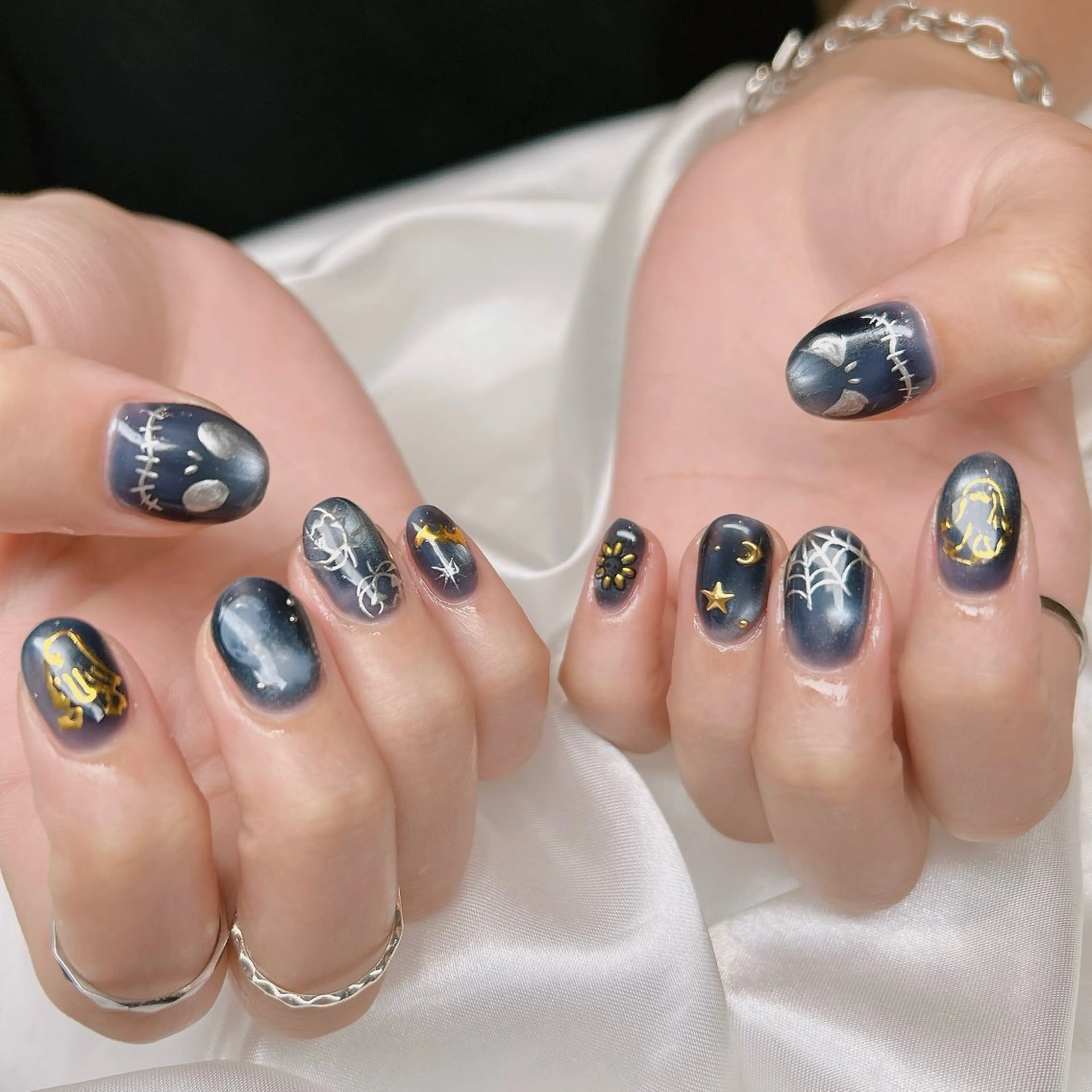 ネイル ハロウィン ハンドネイル junna 金山.東別院.上前津のネイルデザイン