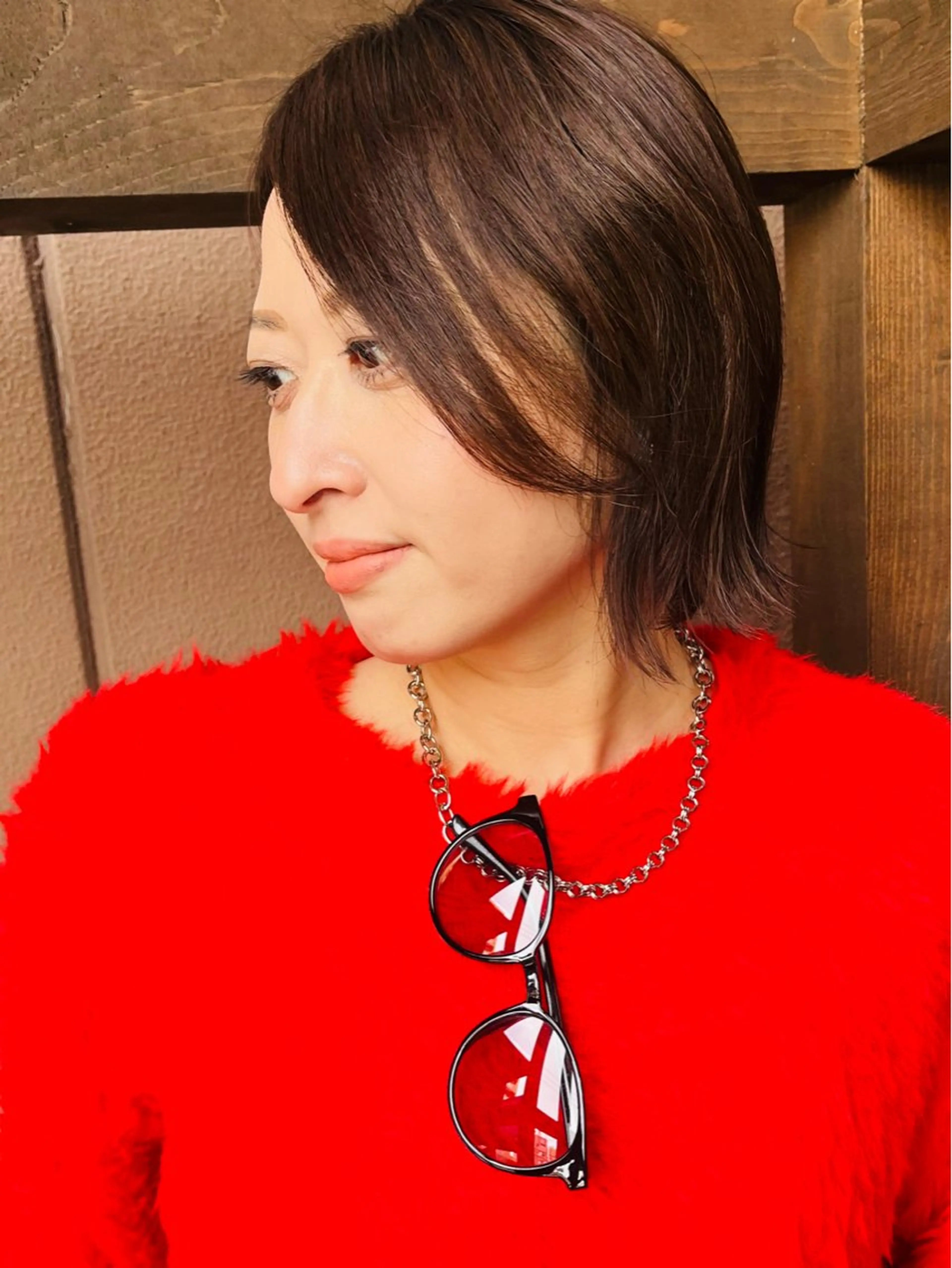 ショート ヘアカラー ママ美容師 *ヒマワリのヘアスタイル