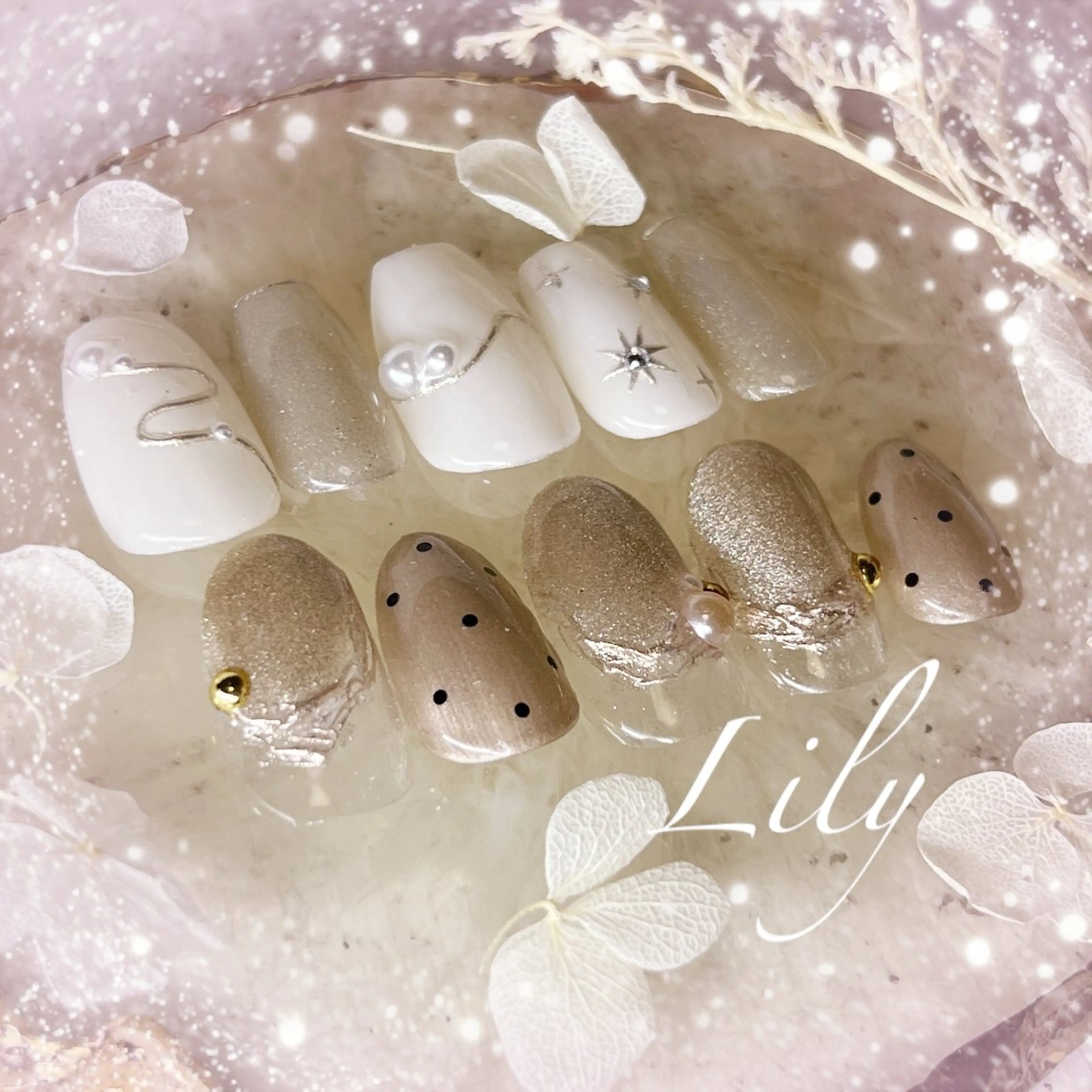 ネイル ハンドネイル Lily*nail 🌻Mii🌻のネイルデザイン