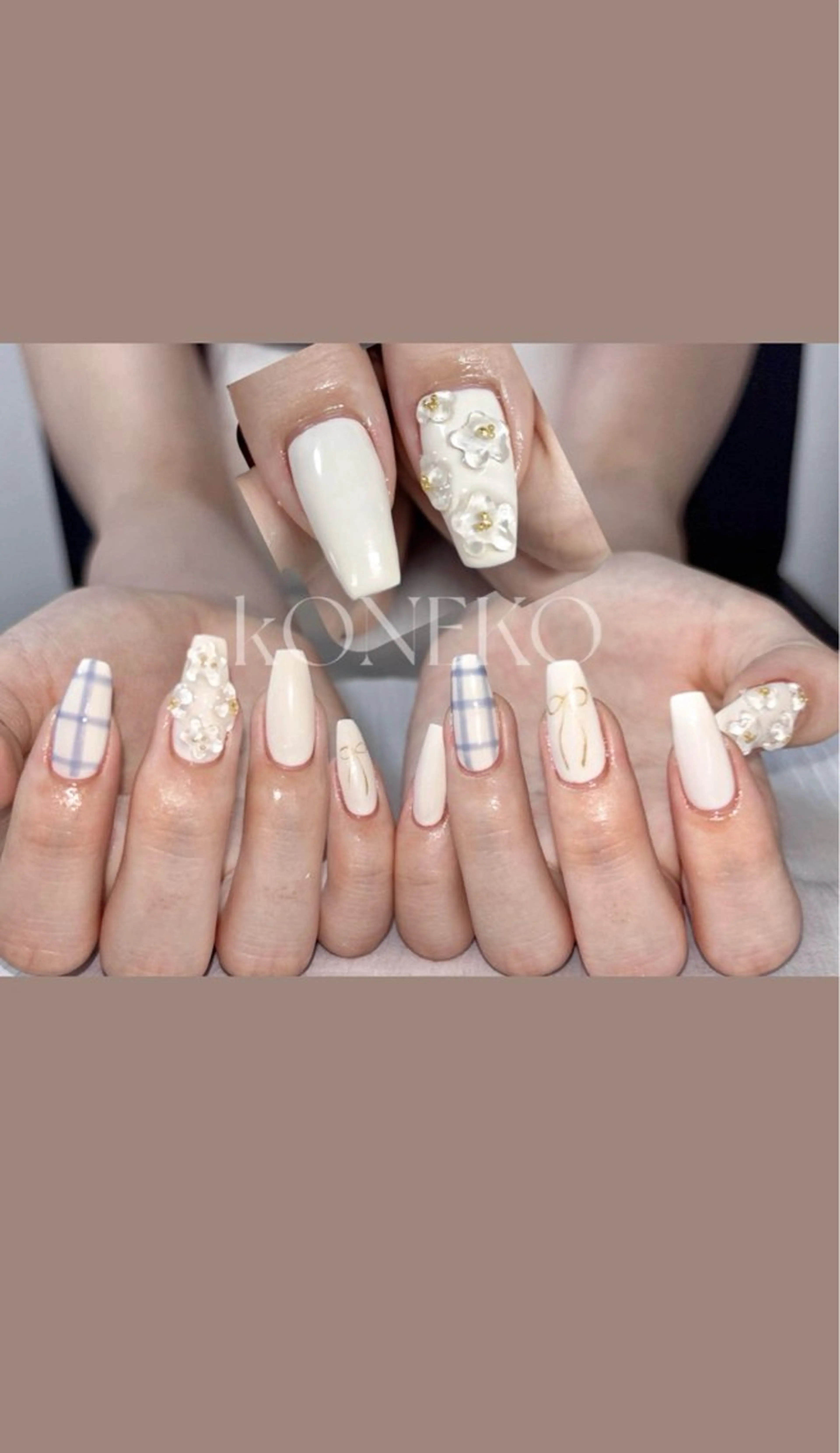 ネイル ハンドネイル コネコネイルサロン モデル用のネイルデザイン