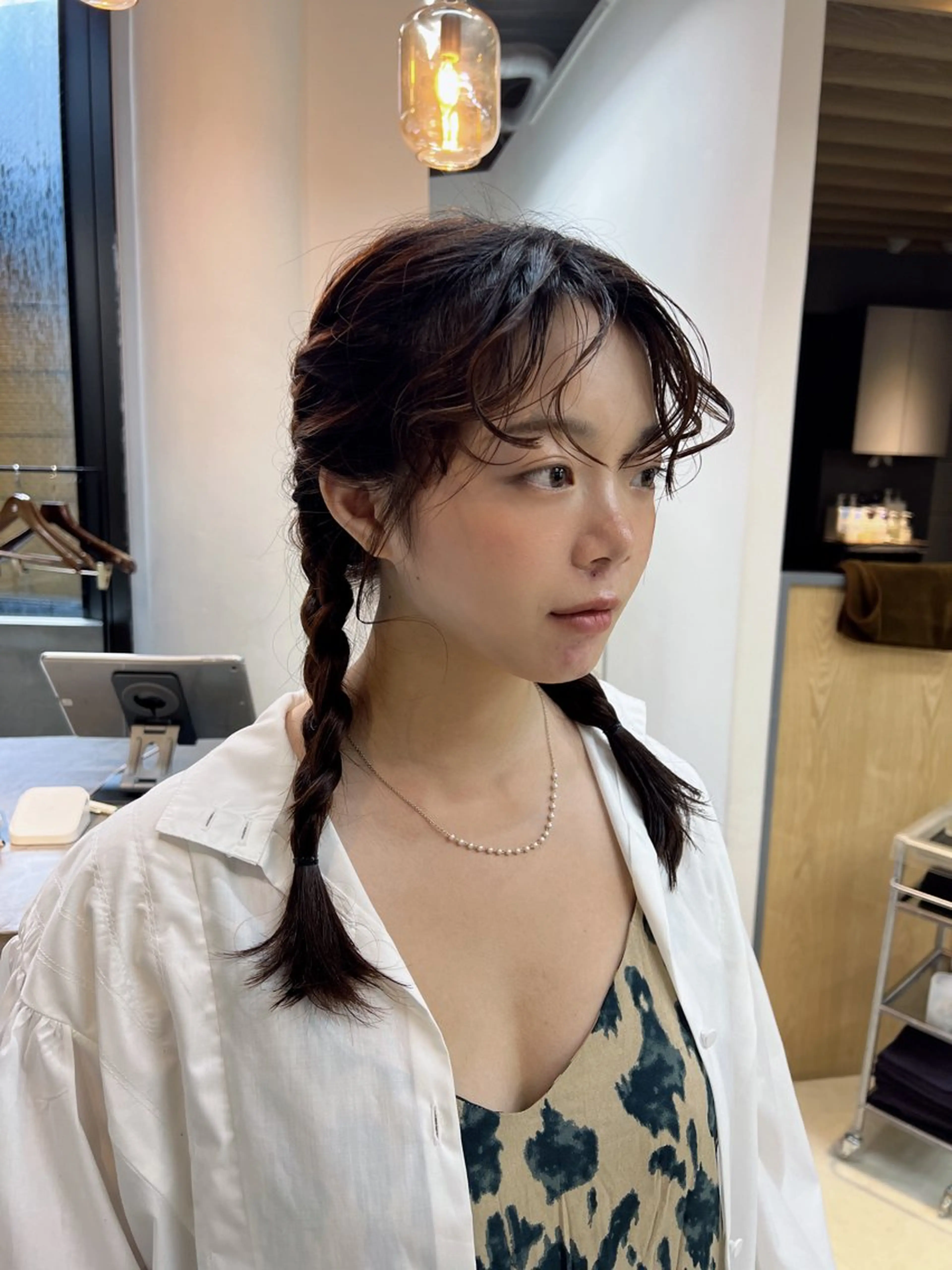 🎀ヘアセット🎀(トリートメント、シャンプー、ブロー込)韓国風、波巻き、編み込み etcの写真