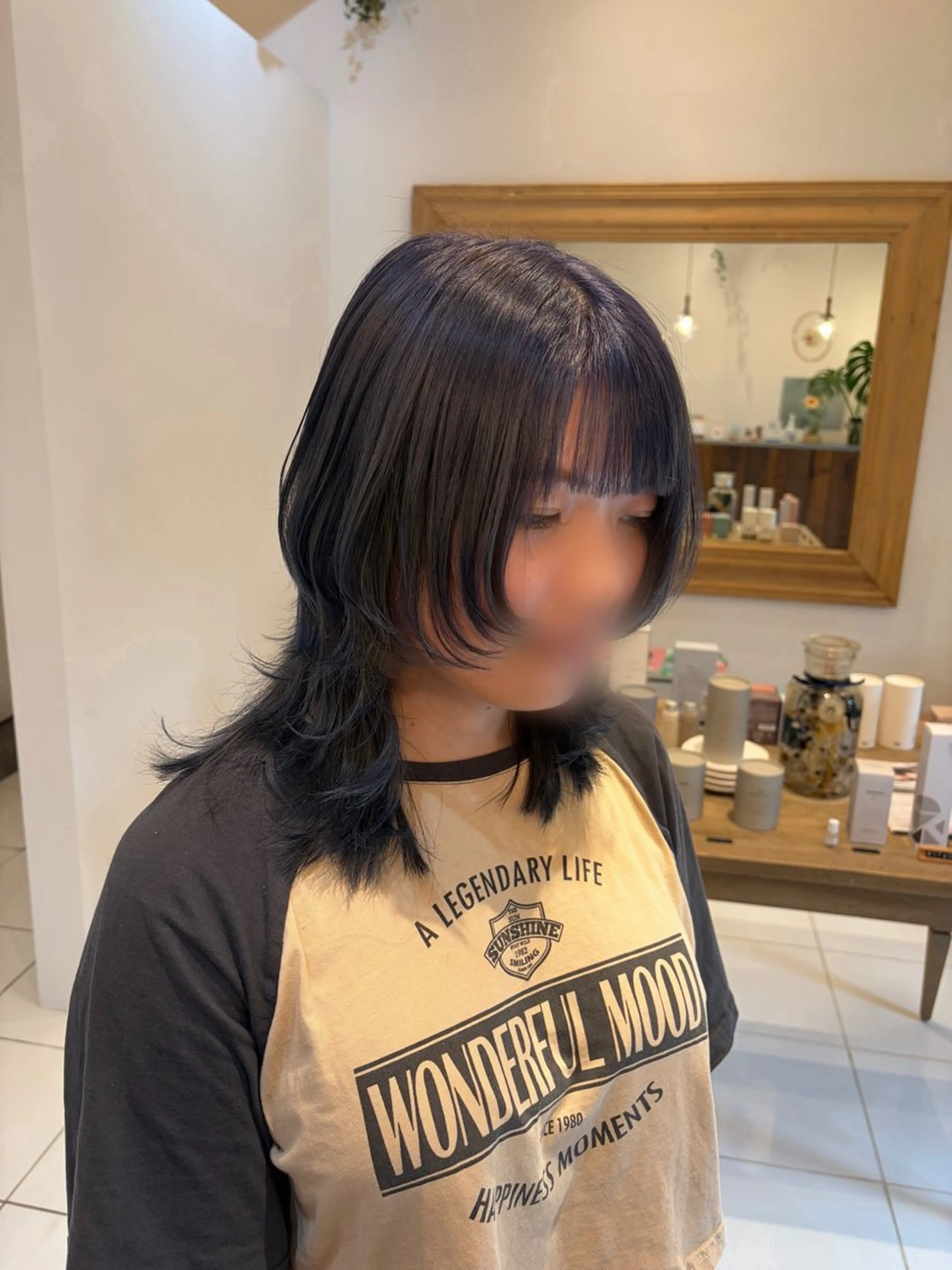 ミディアム カット ヘアカラー トリートメント 悠良/平塚店 似合わせ/透明感のヘアスタイル