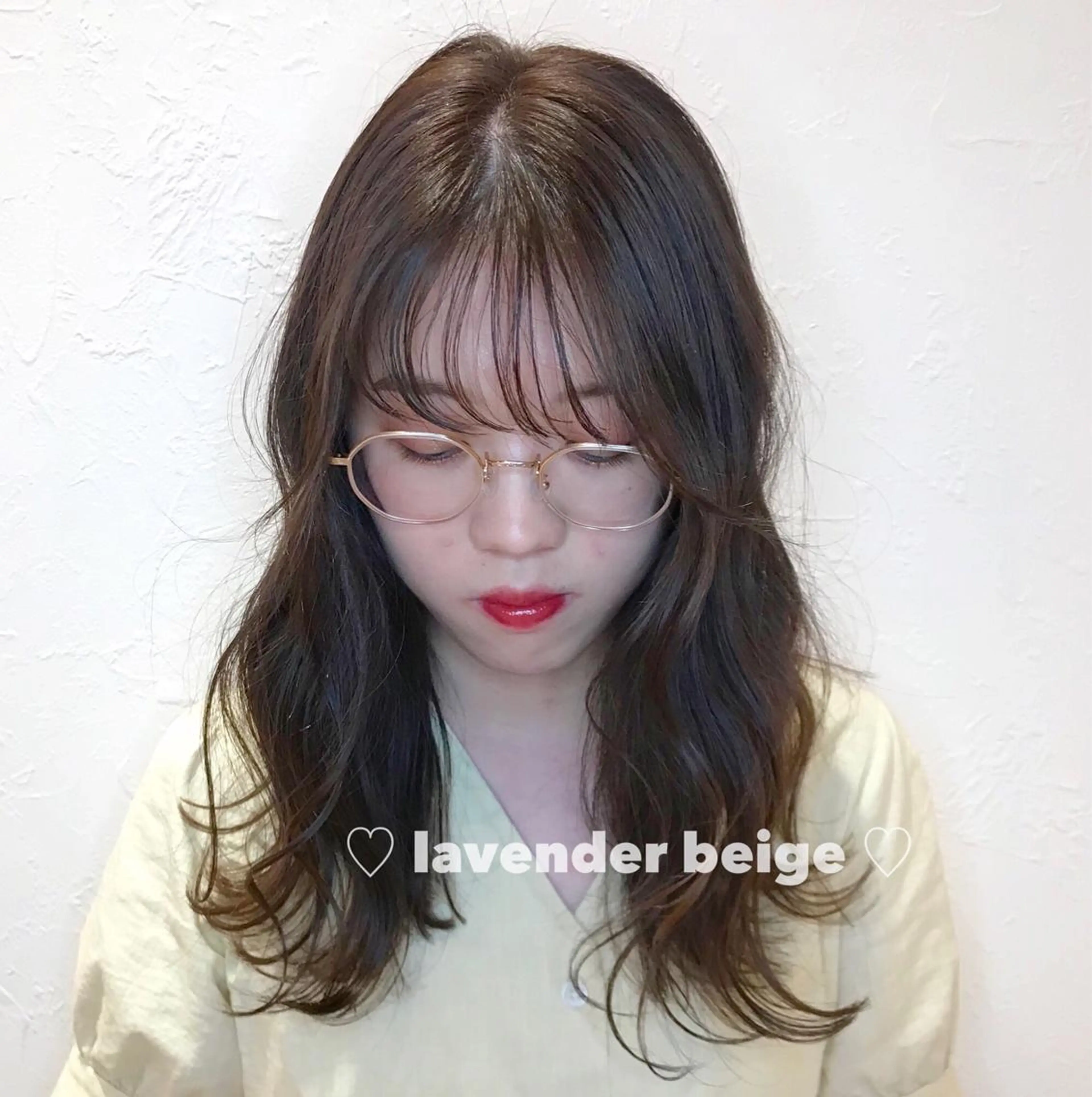 ミディアム ブリーチなしカラー ダブルカラーエクステのヘアスタイル