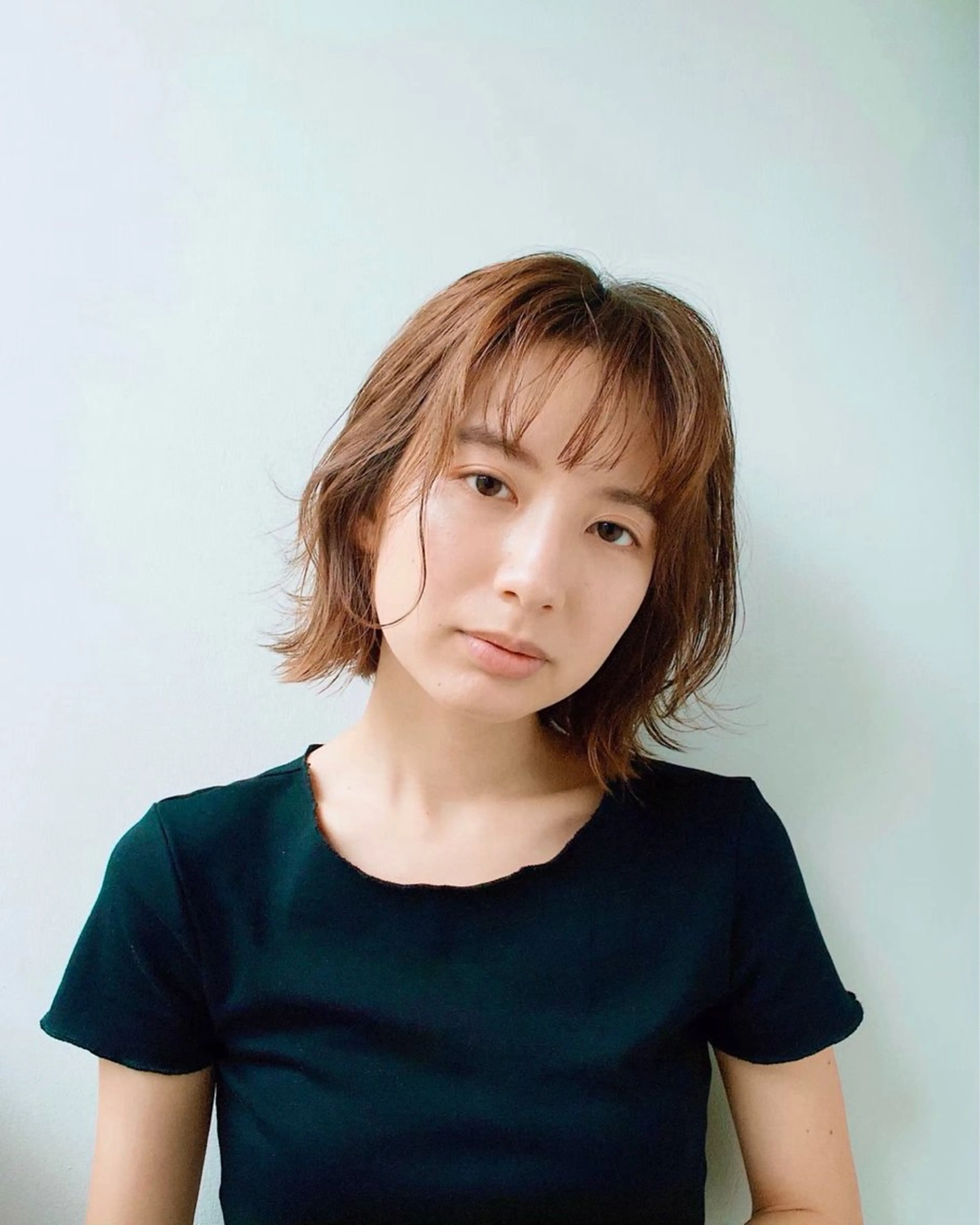 ミディアム カラー 中顔面短縮ｘ髪質改善 絹髪をつくる人｜大橋のヘアスタイル