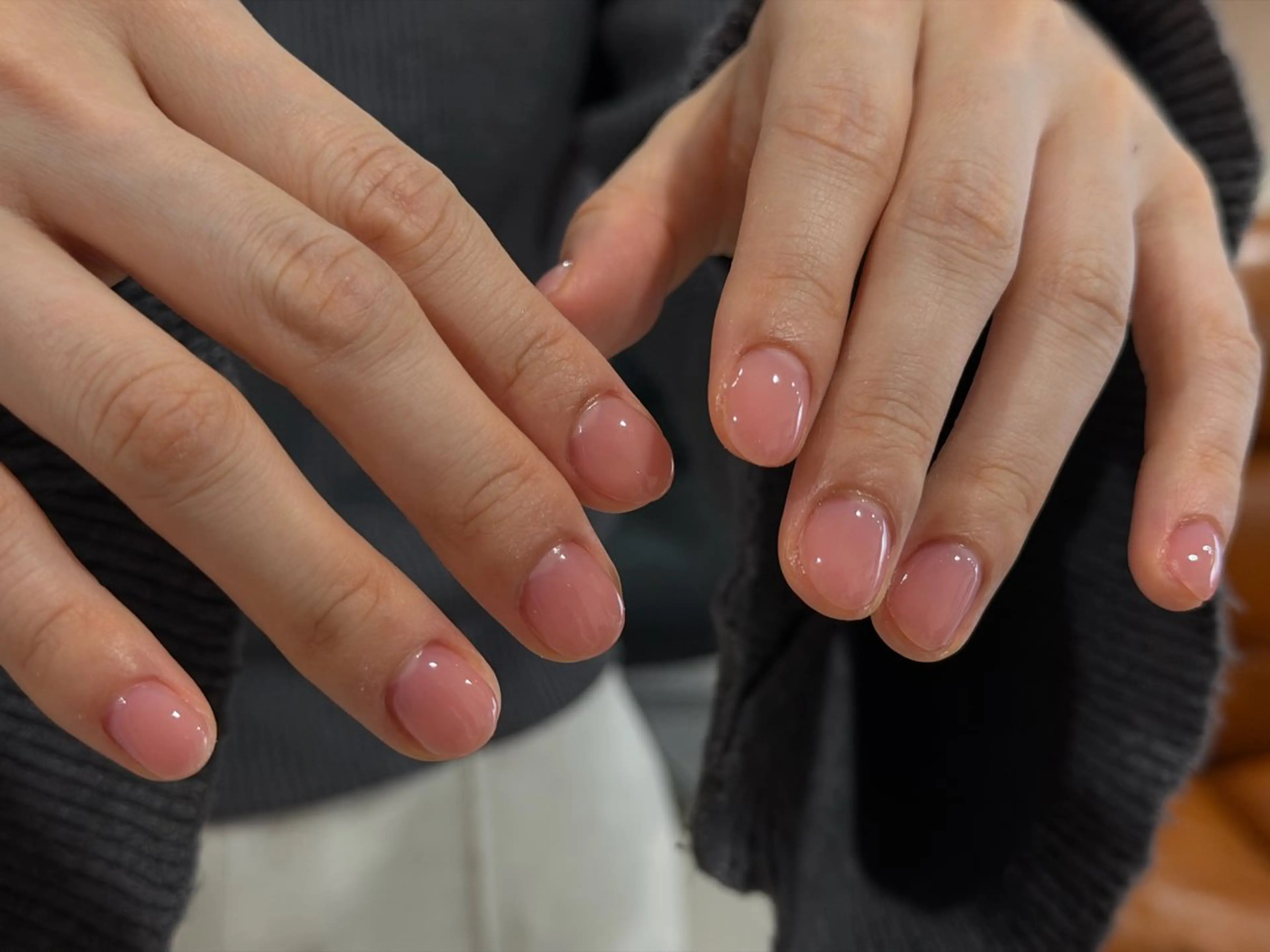 ネイル 桜ネイル ワンカラーネイル ピンク シンプルネイル 春ネイル ハンドネイル ANOVA アノヴァのネイルデザイン