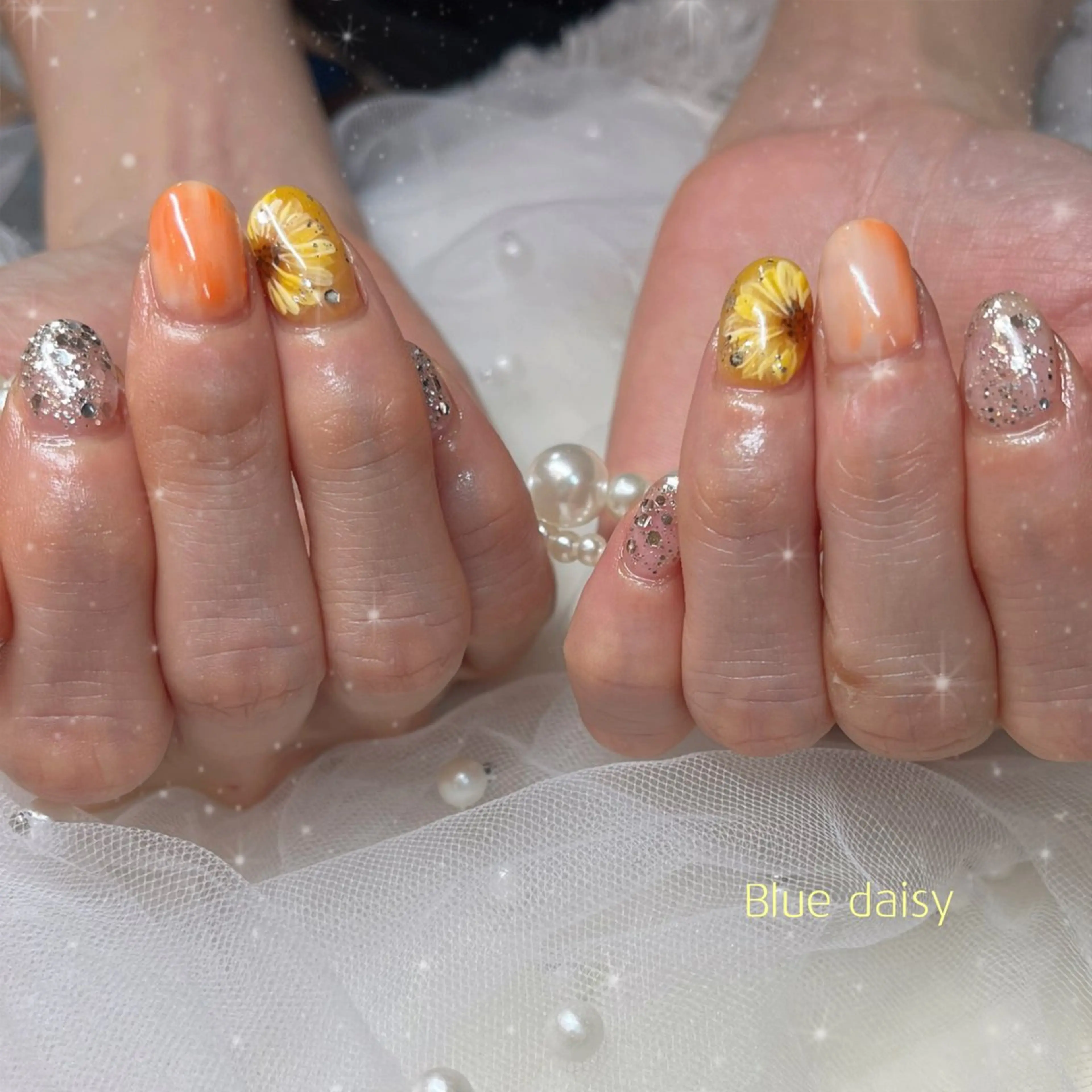 ネイル 夏ネイル ハンドネイル ブルーデイジー栄本店所属・BlueDaisy 栄本店のネイルデザイン