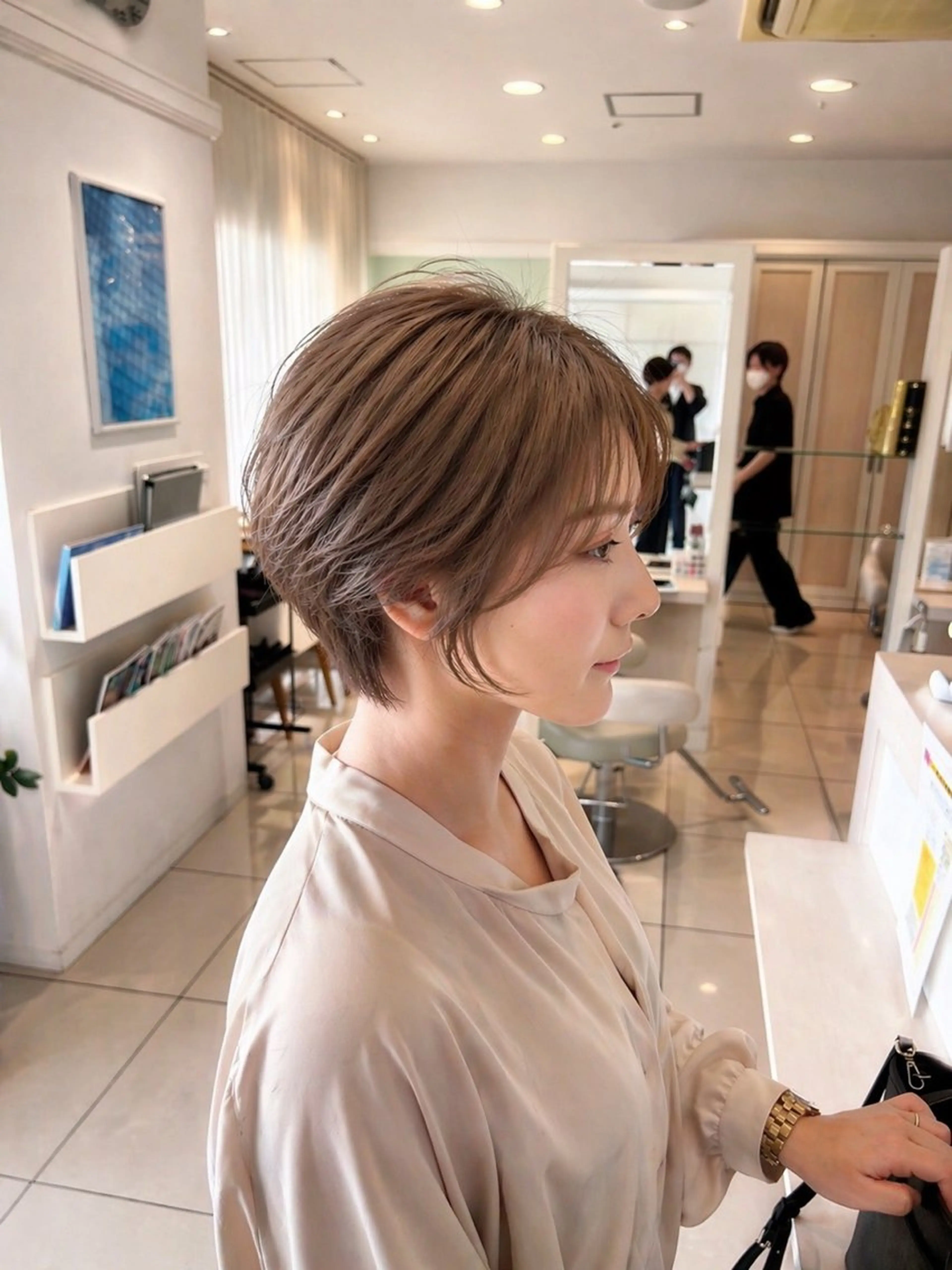 ショート カラー カット ヘアカラー トリートメント 金子 直樹のヘアスタイル