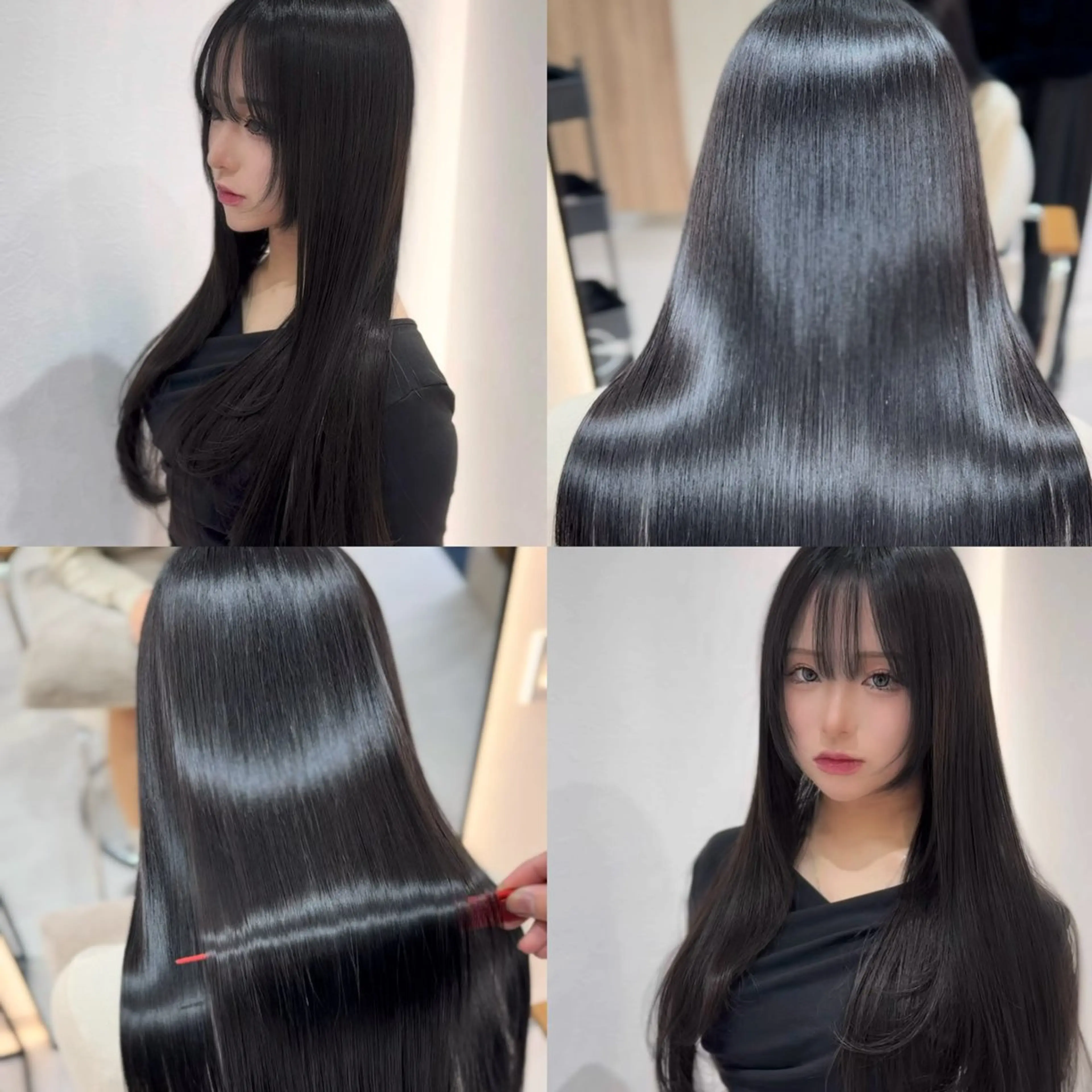 ロング カット ヘアカラー トリートメント 韓国ヘア🩶侑矢 艶髪透明感/福岡のヘアスタイル