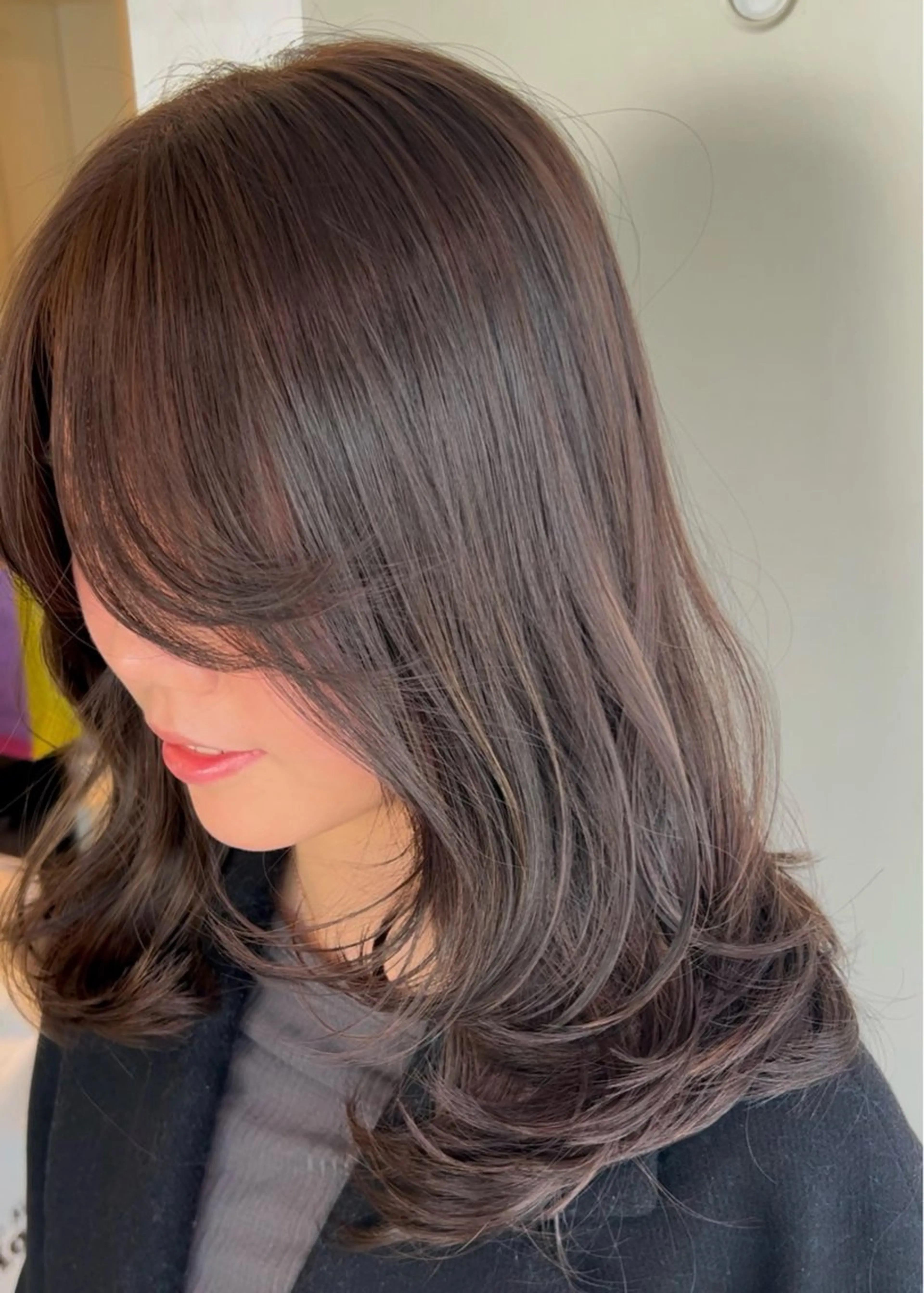 ロング カラー カット ヘアカラー トリートメント 艶ハイトーン‪‪🔆 ️️️安座間 希のヘアスタイル