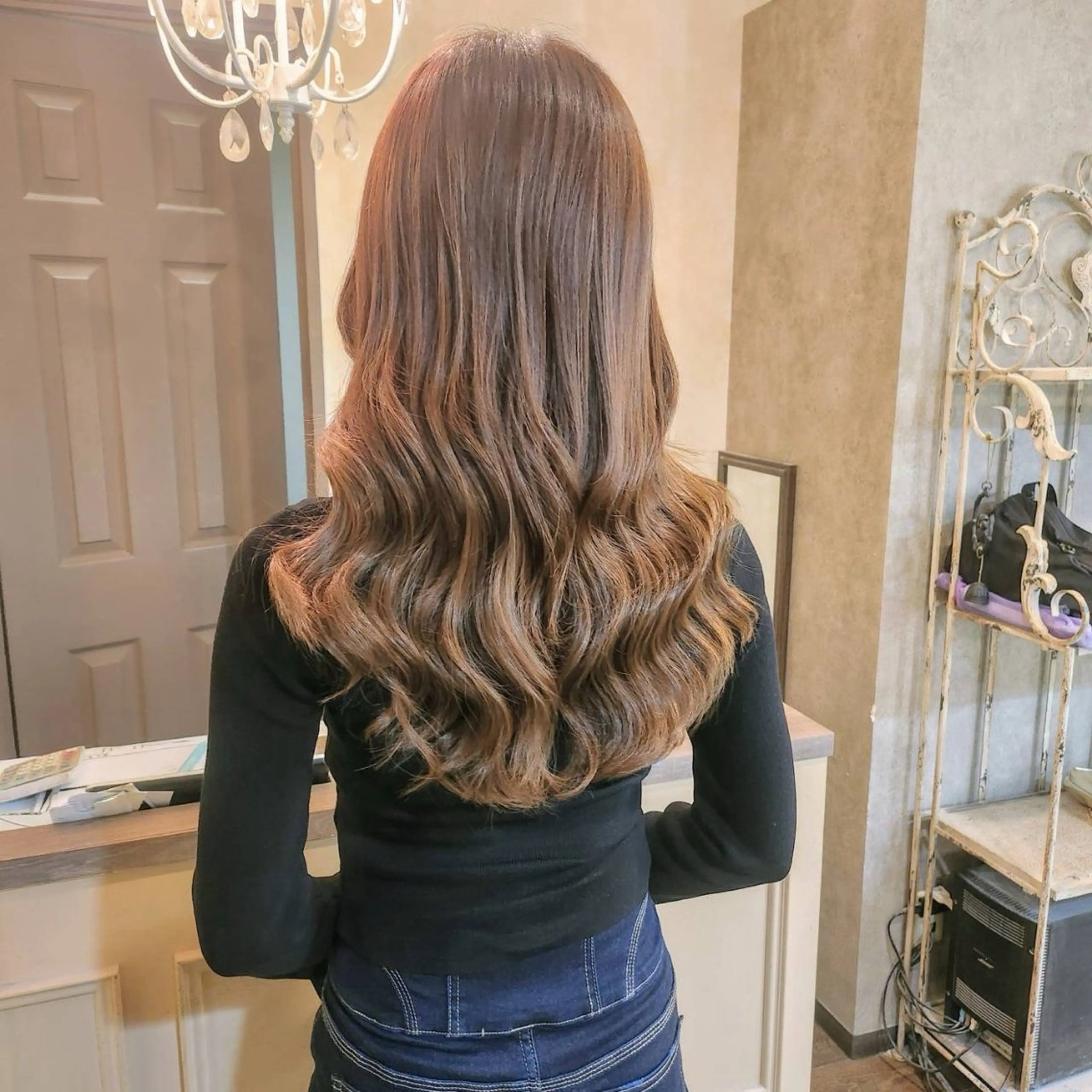 ロング ヘアアレンジ シールエクステ エクステ ロング カット エクステ MagicMush ✴︎シールエクステのヘアスタイル