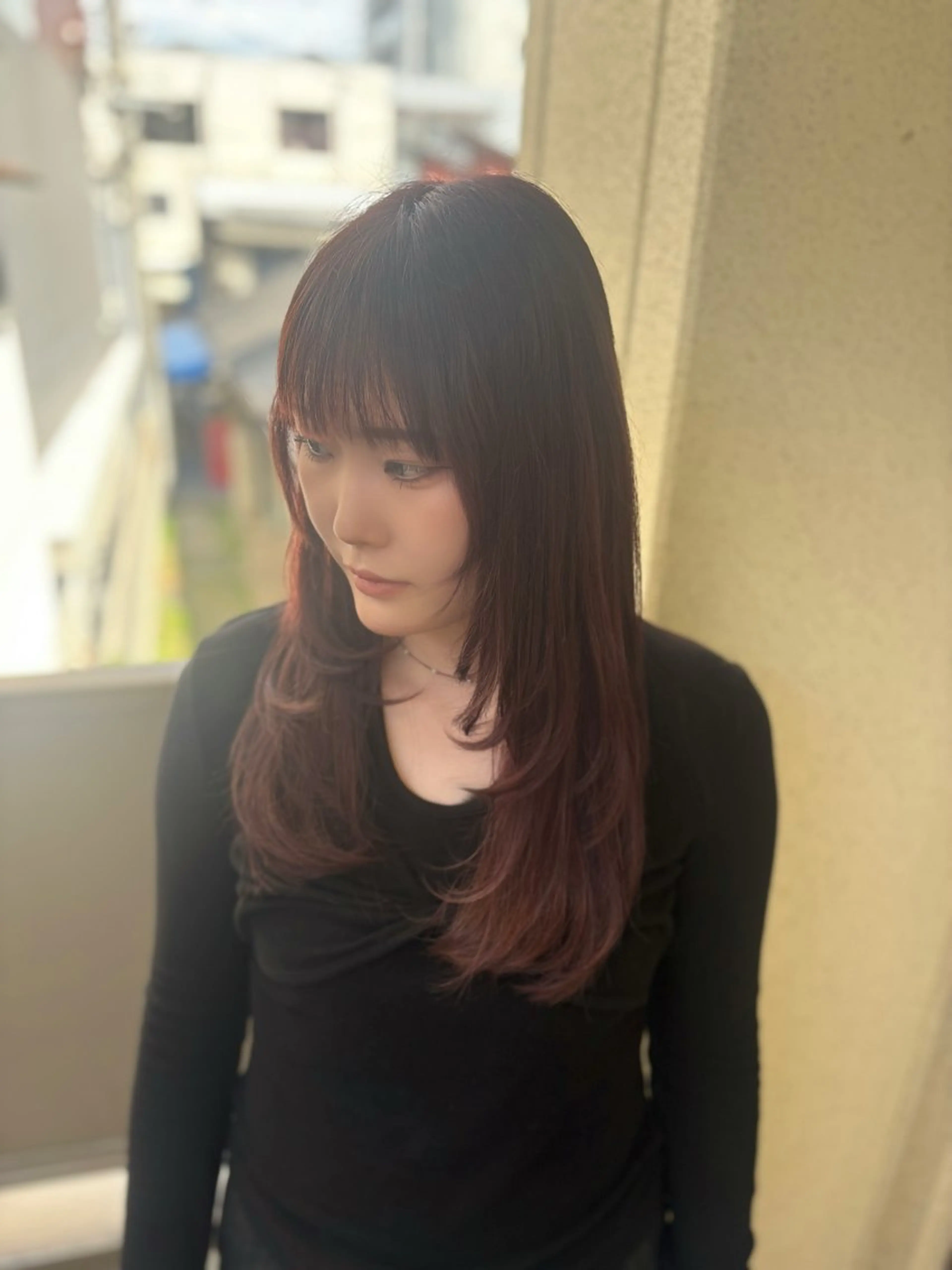 ロング カット ヘアカラー CHISAKI 🎀のヘアスタイル