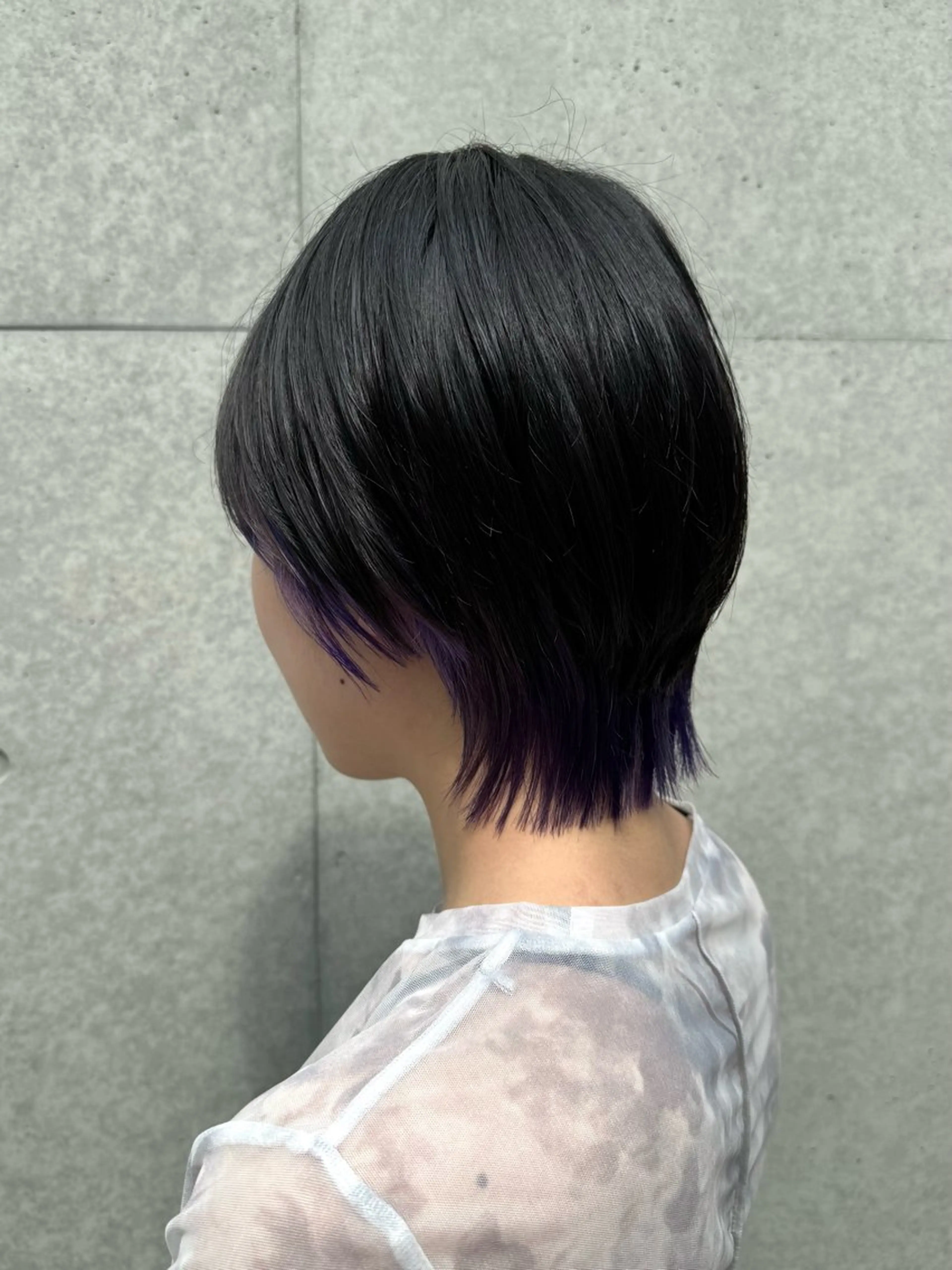 ショート カラー 🪞きら艶ロング カラー🩶 azuのヘアスタイル