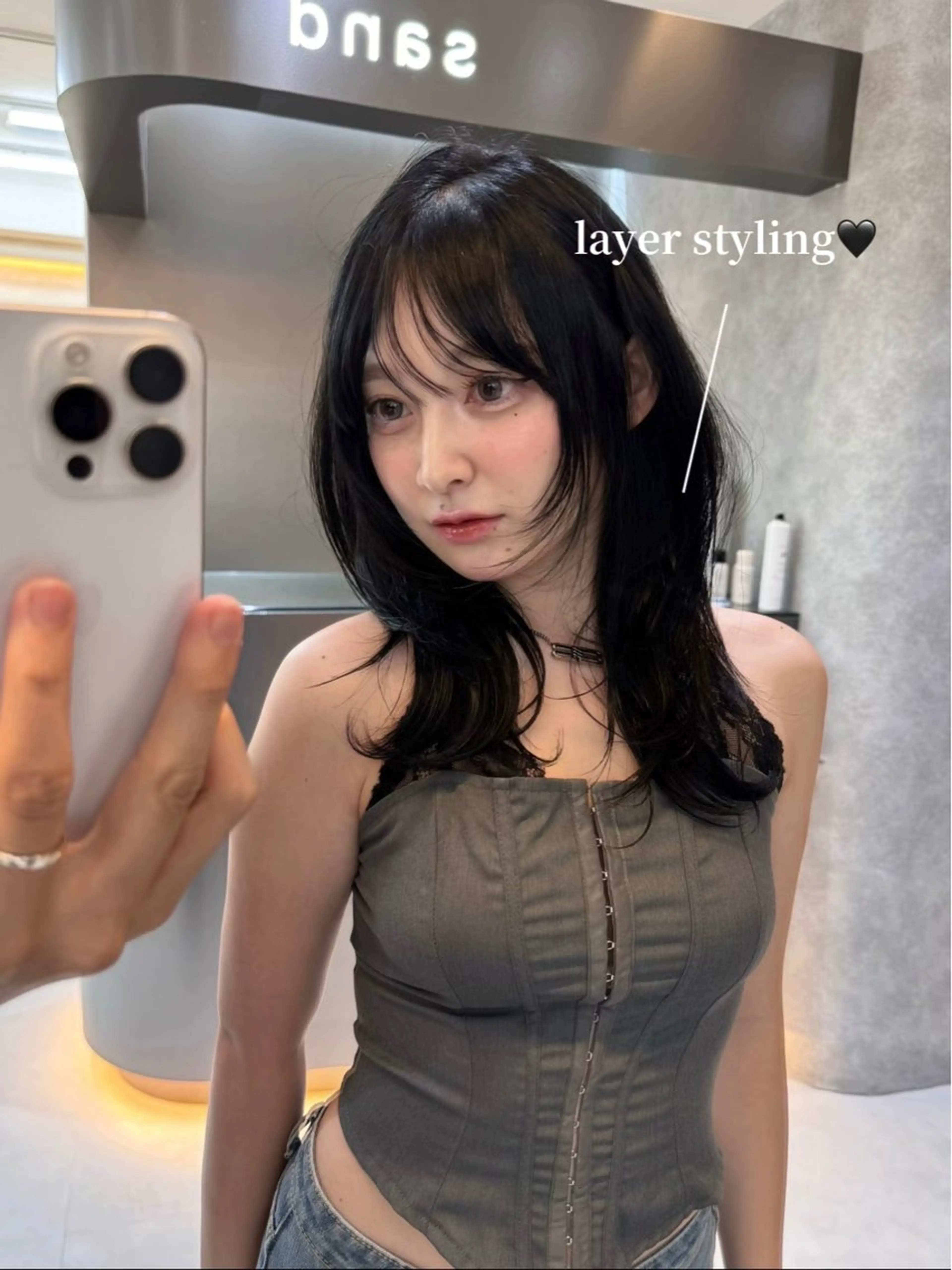 ロング こころ/sand/透 明感カラー/縮毛矯正のヘアスタイル