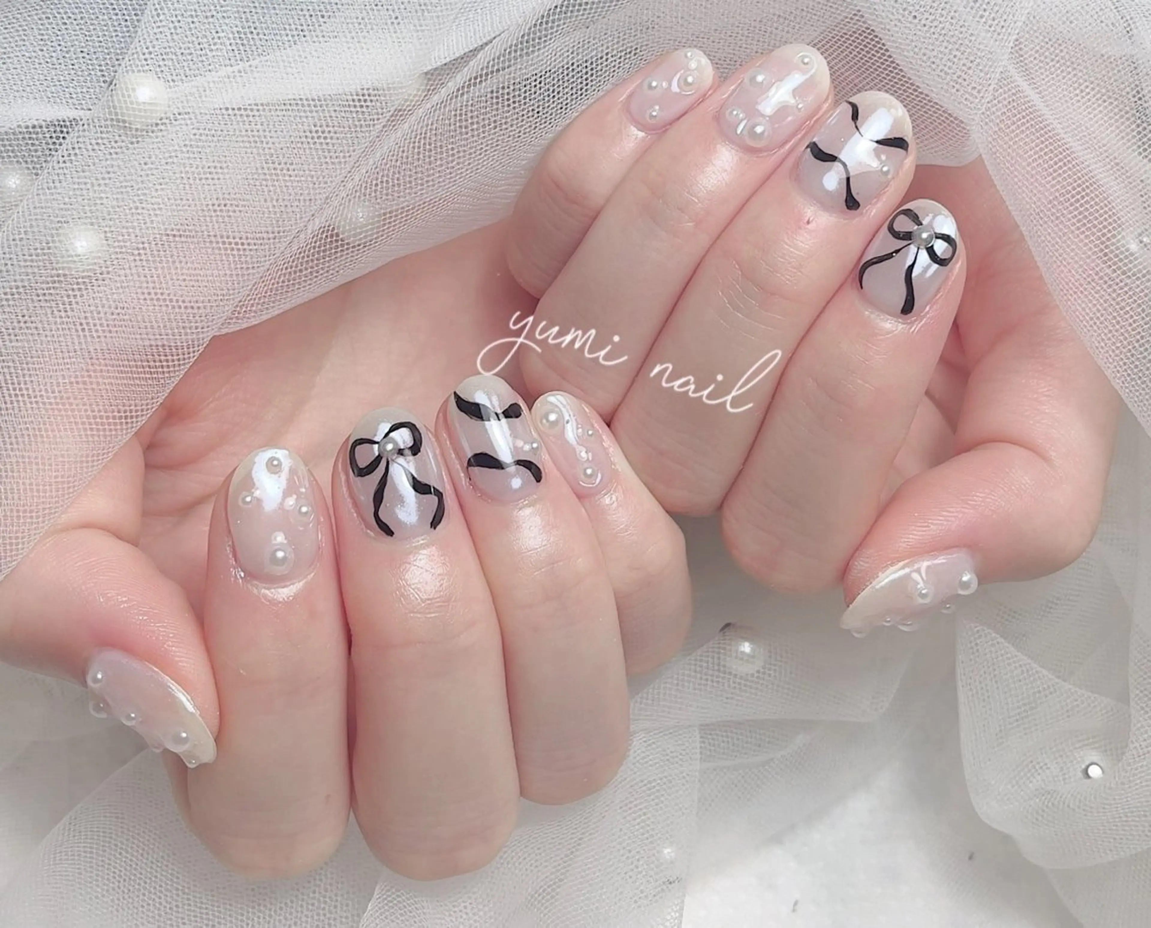 ネイル 𝐲𝐮𝐦𝐢🎀 長さ出しデザイン専門のネイルデザイン