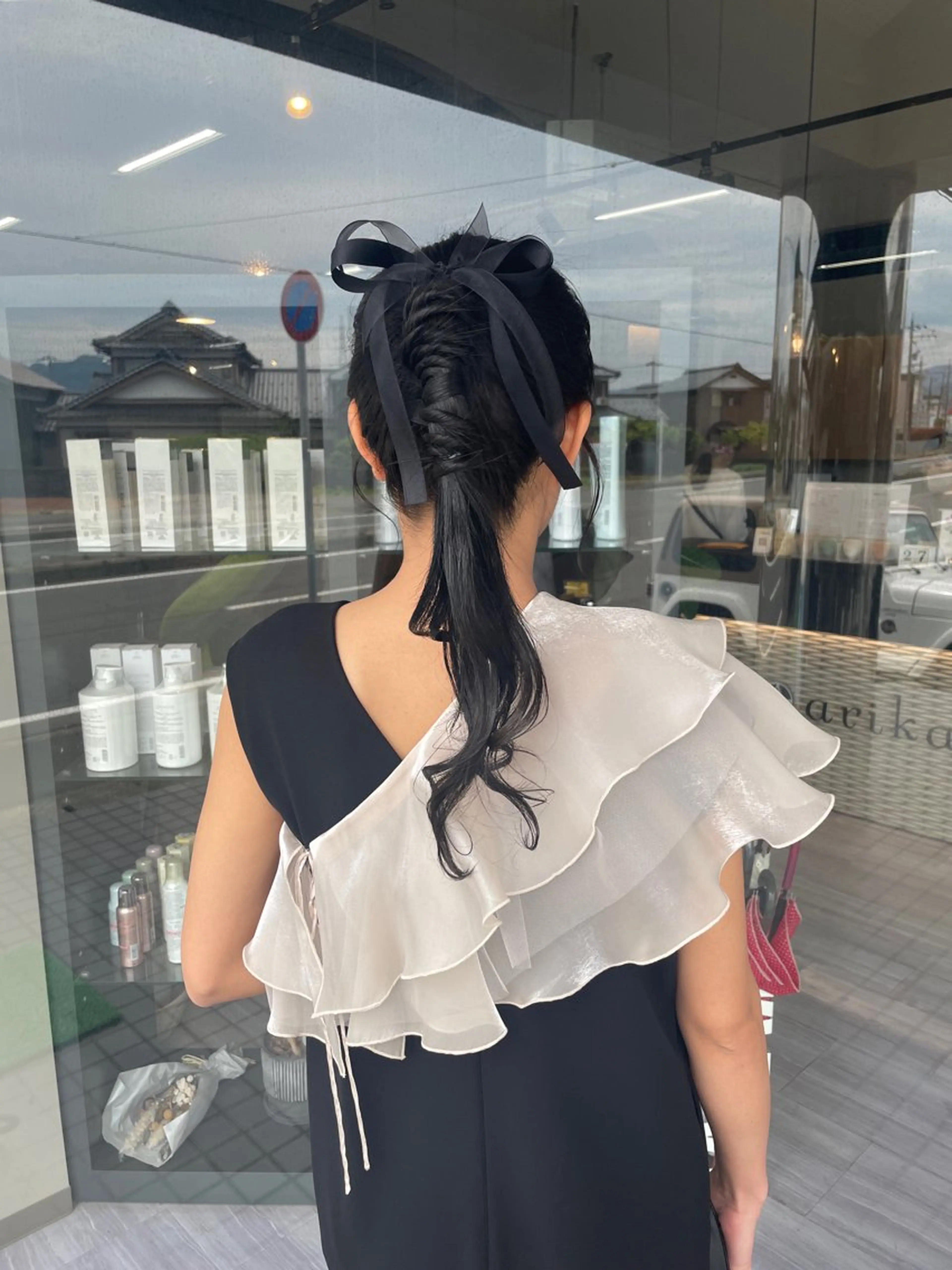 ロング ヘアアレンジ マキノ キョウカのヘアスタイル