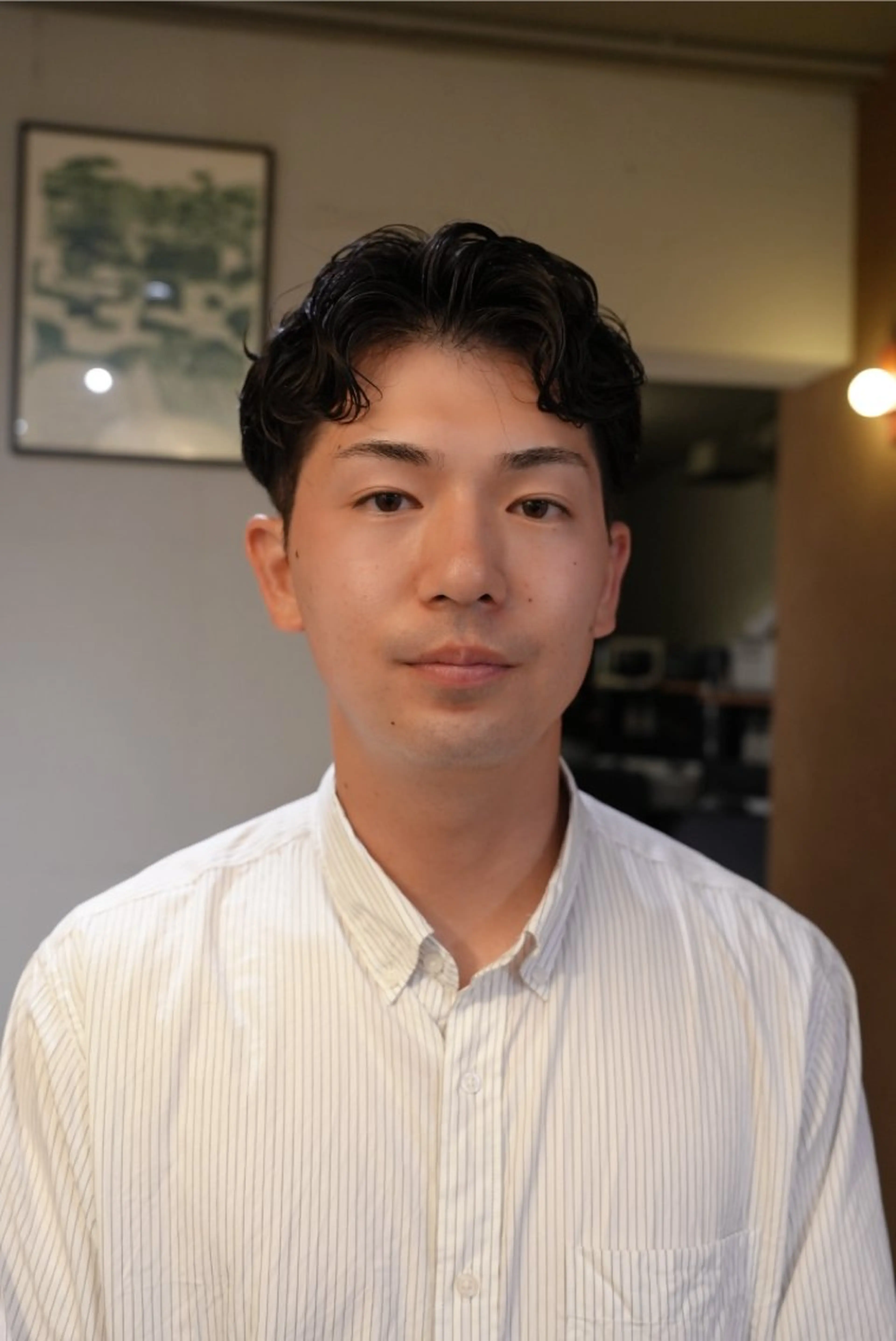 メンズ カット パーマ メンズパーマ いしだ りょうのヘアスタイル