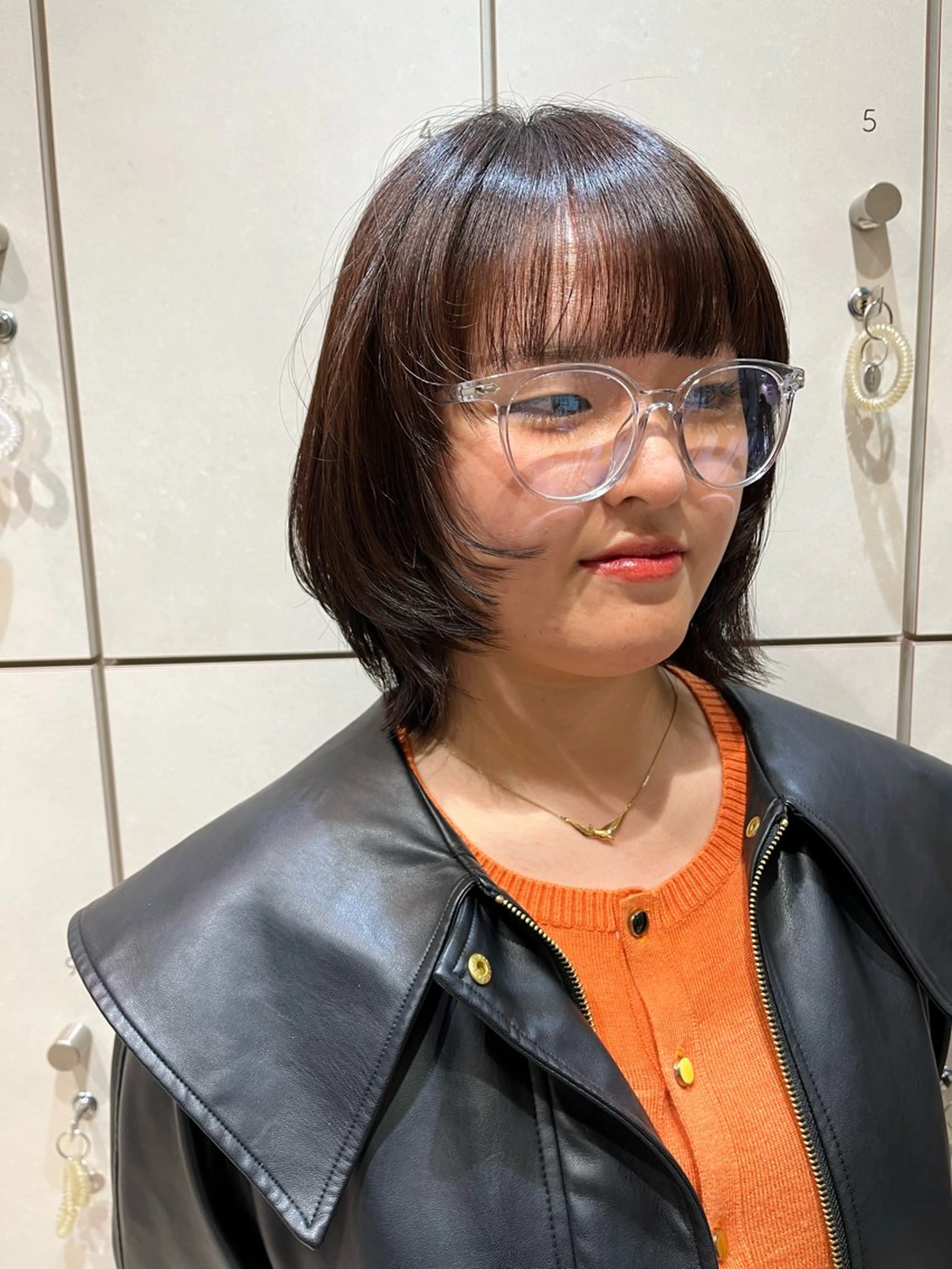 ミディアム らいむ/ レイヤー/パーマのヘアスタイル