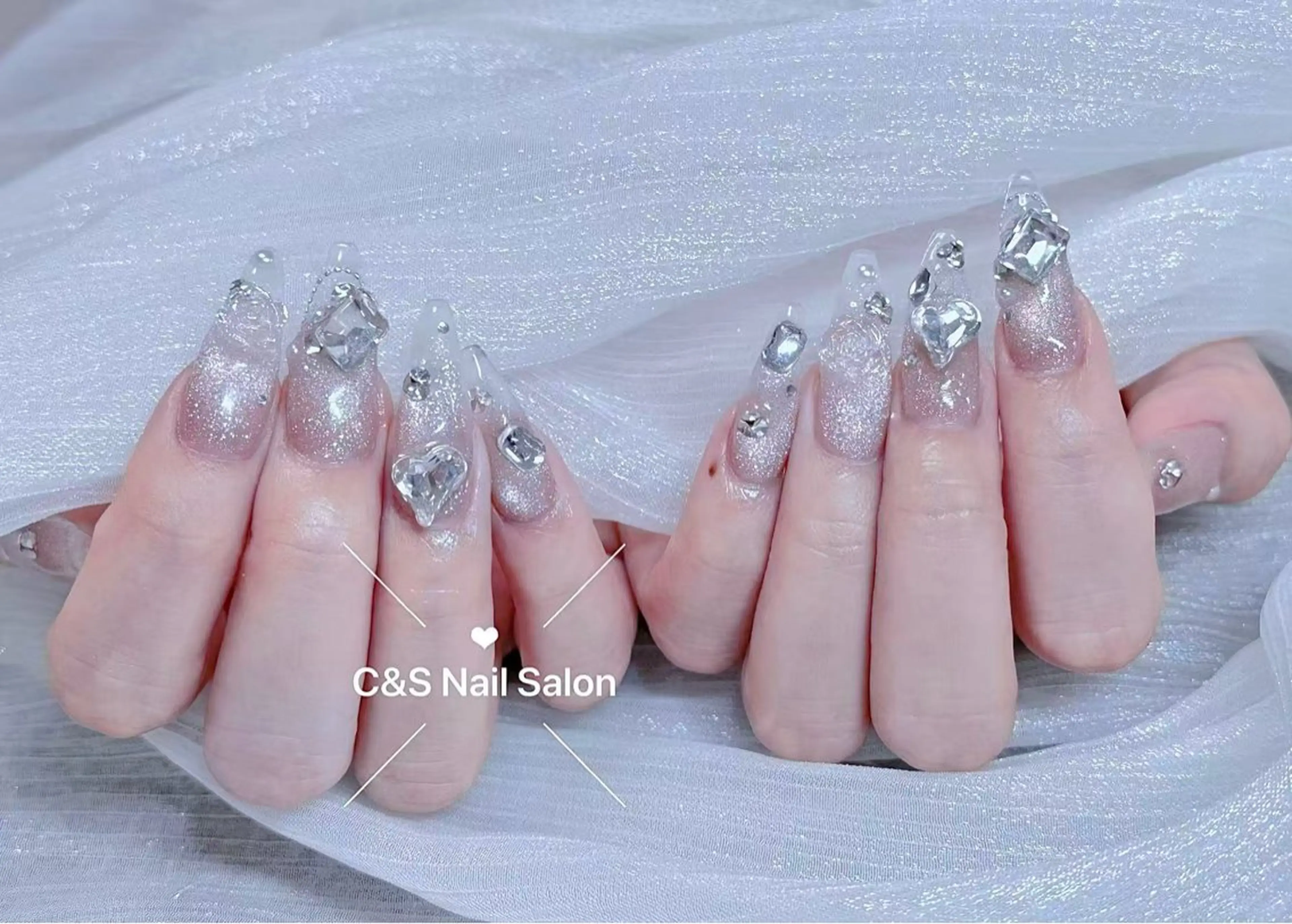 ネイル チークネイル 長さ出し フットネイル フレンチネイル ジェルネイル ハンドネイル C&S Nail Salonのネイルデザイン