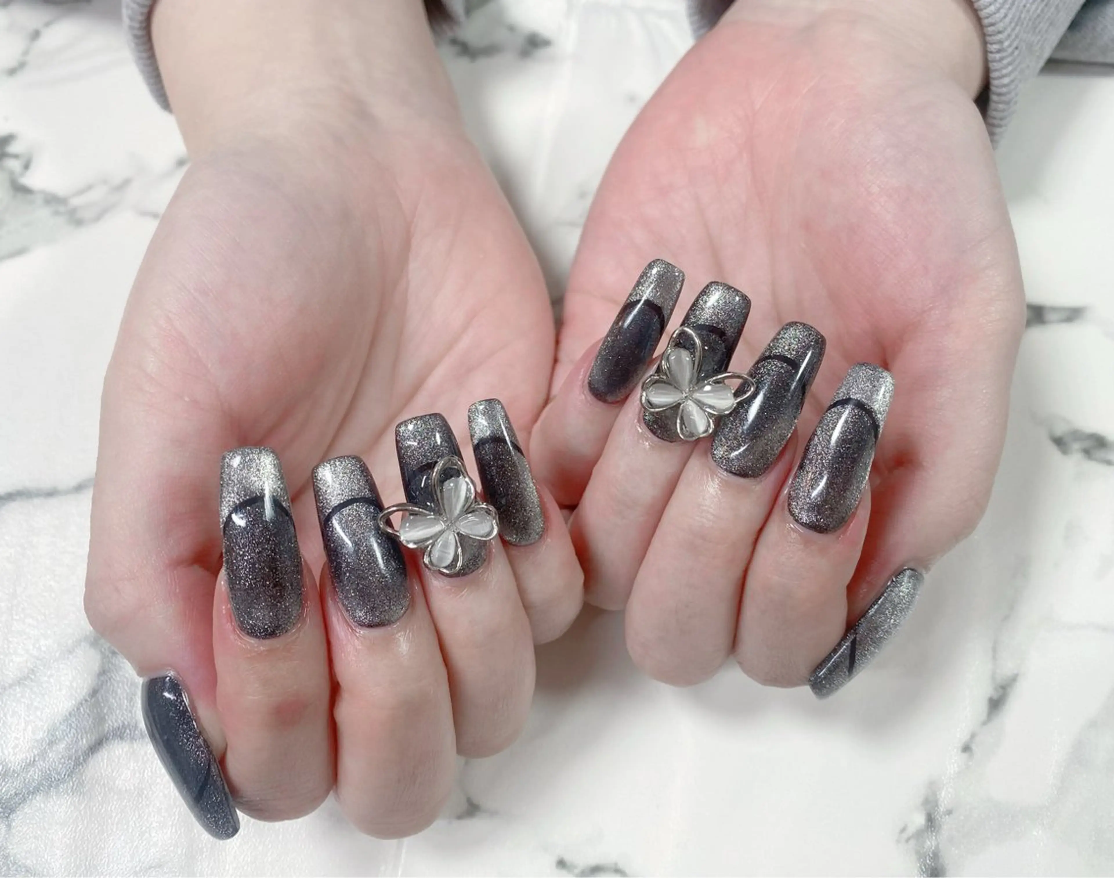ネイル 長さ出し Q Free nailsのネイルデザイン