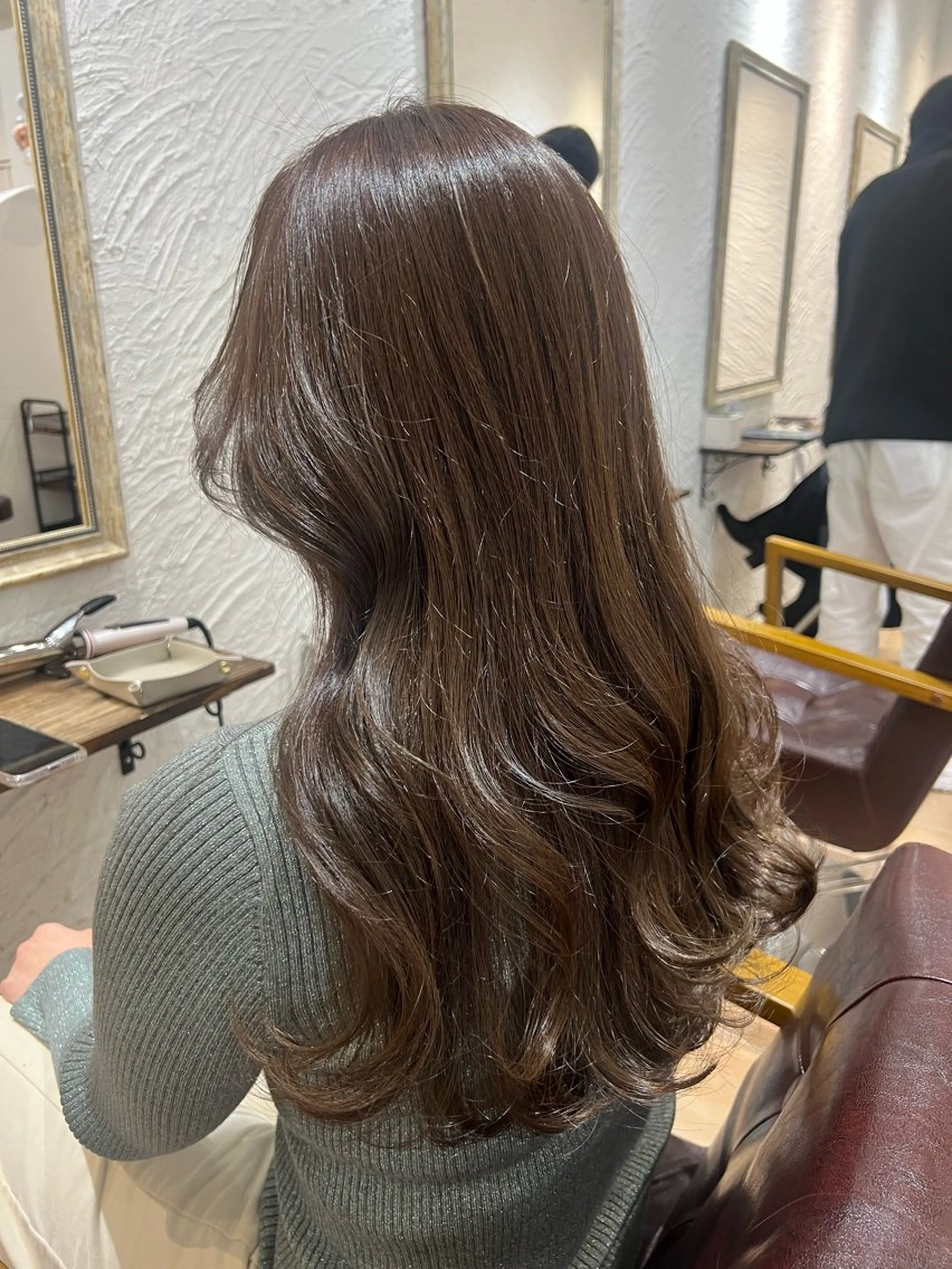 セミロング カラー 🥀韓国ヘア🥀 宮津真菜のヘアスタイル