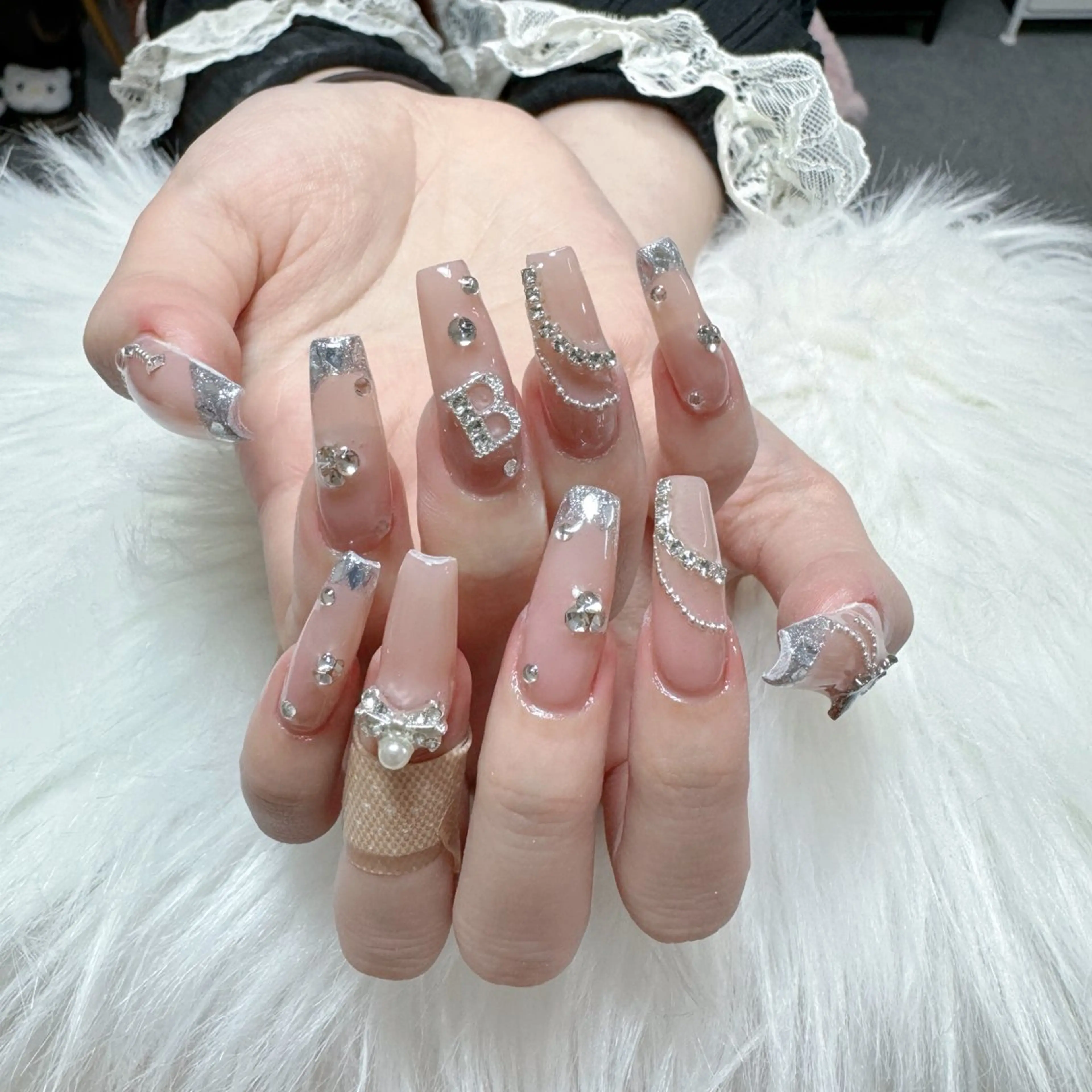 ネイル ハンドネイル 🎀nana🫧 ワンホンネイル🎀のネイルデザイン