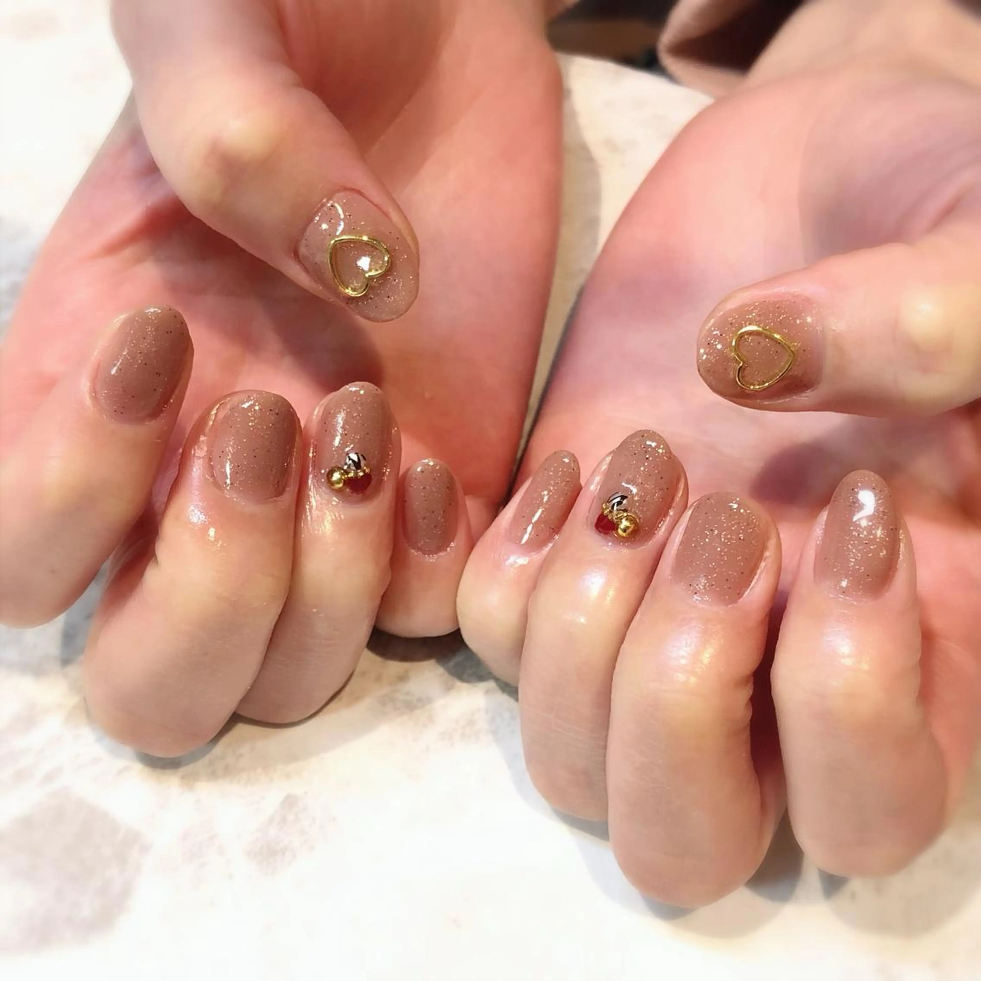 ネイル バレンタイン Yui＊Aina ShareSalonのネイルデザイン