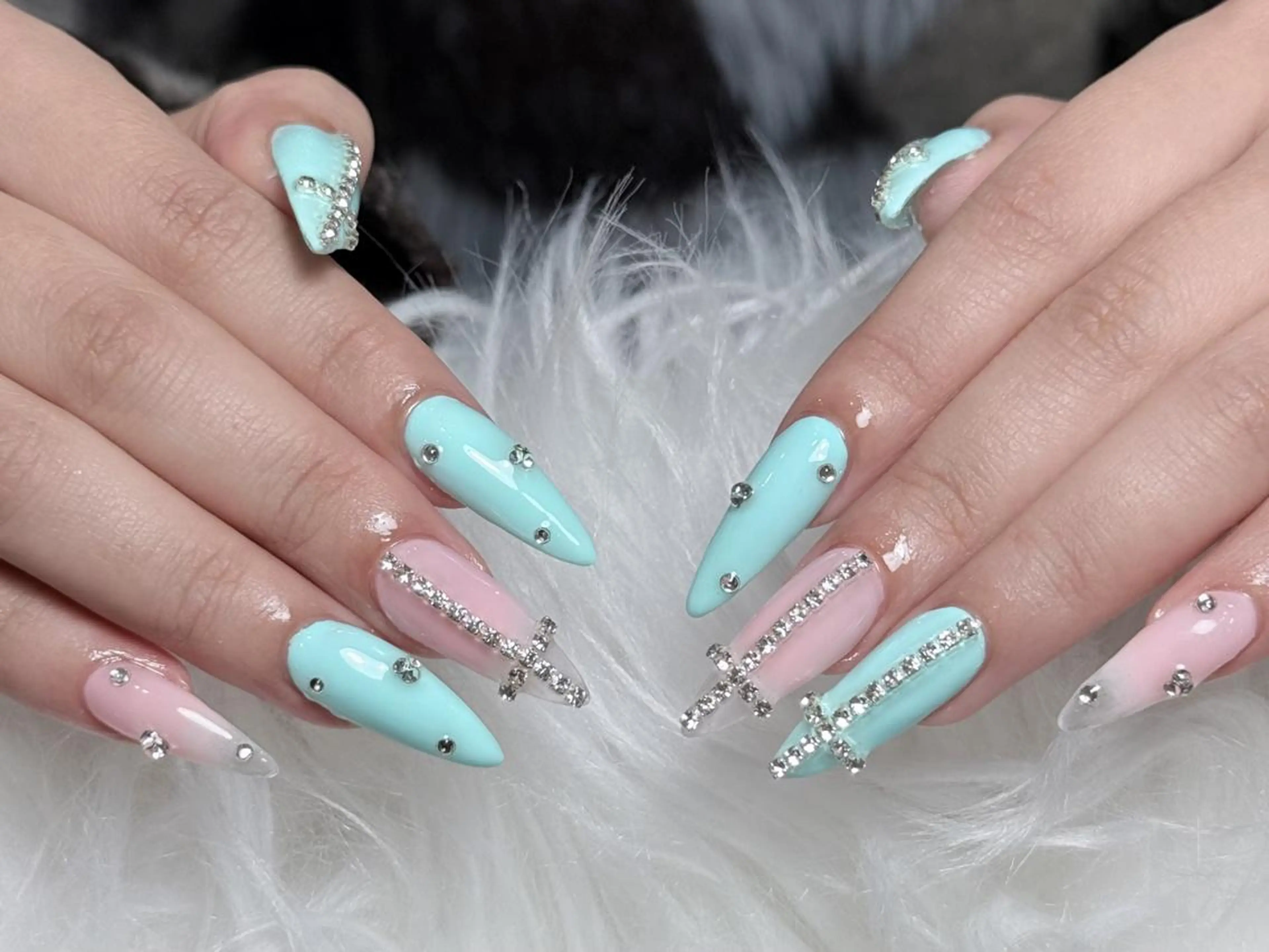 ネイル ボルドー チークネイル 長さ出し フレンチネイル ジェルネイル アンアンBelle Nail 池袋のネイルデザイン