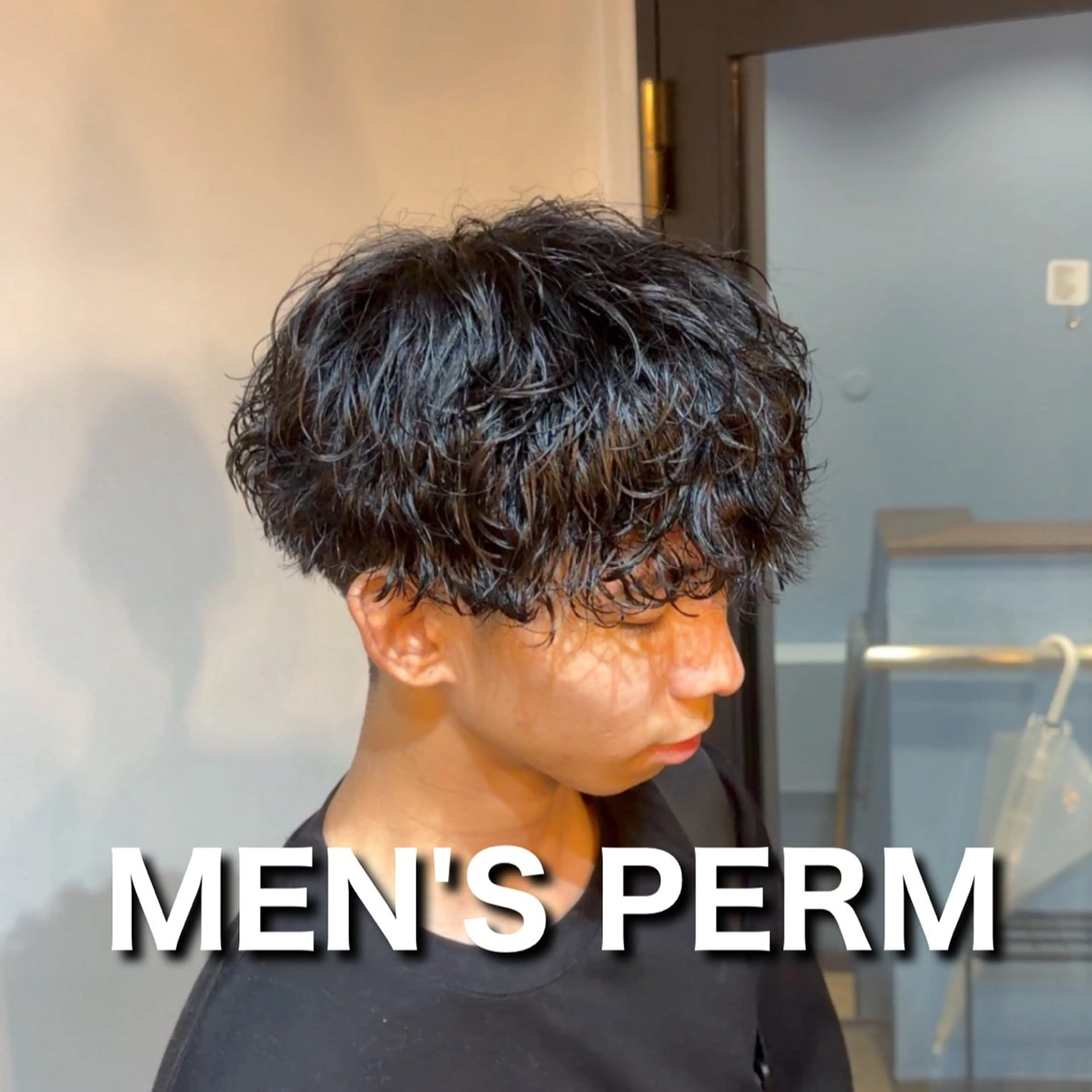 ショート パーマ メンズ マッシュ メンズパーマ カット パーマ メンズ特化/ショート /ツイスパ/結希のヘアスタイル