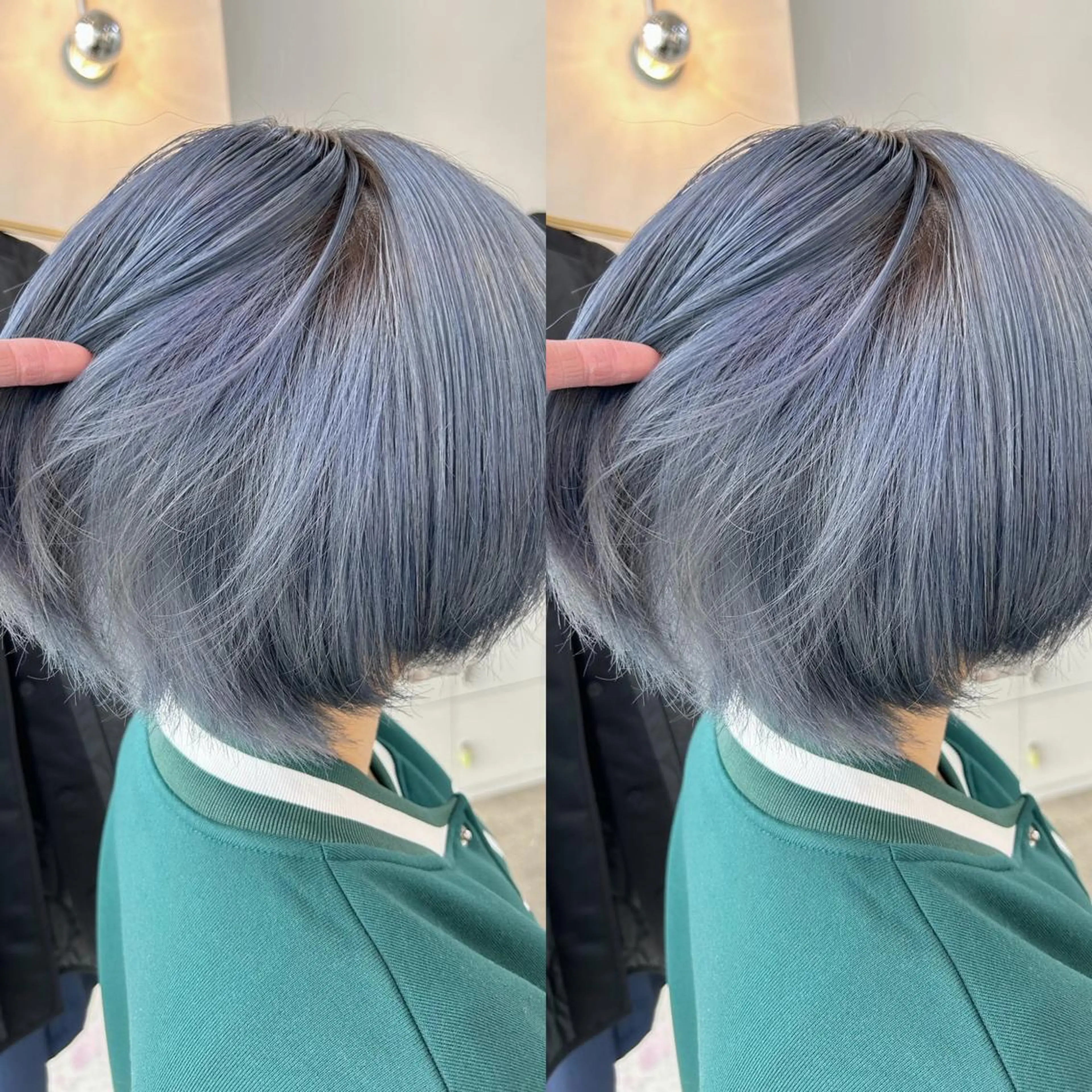 ミディアム カラー ヘアカラー yoriダブルカラー 代表すがわらのヘアスタイル