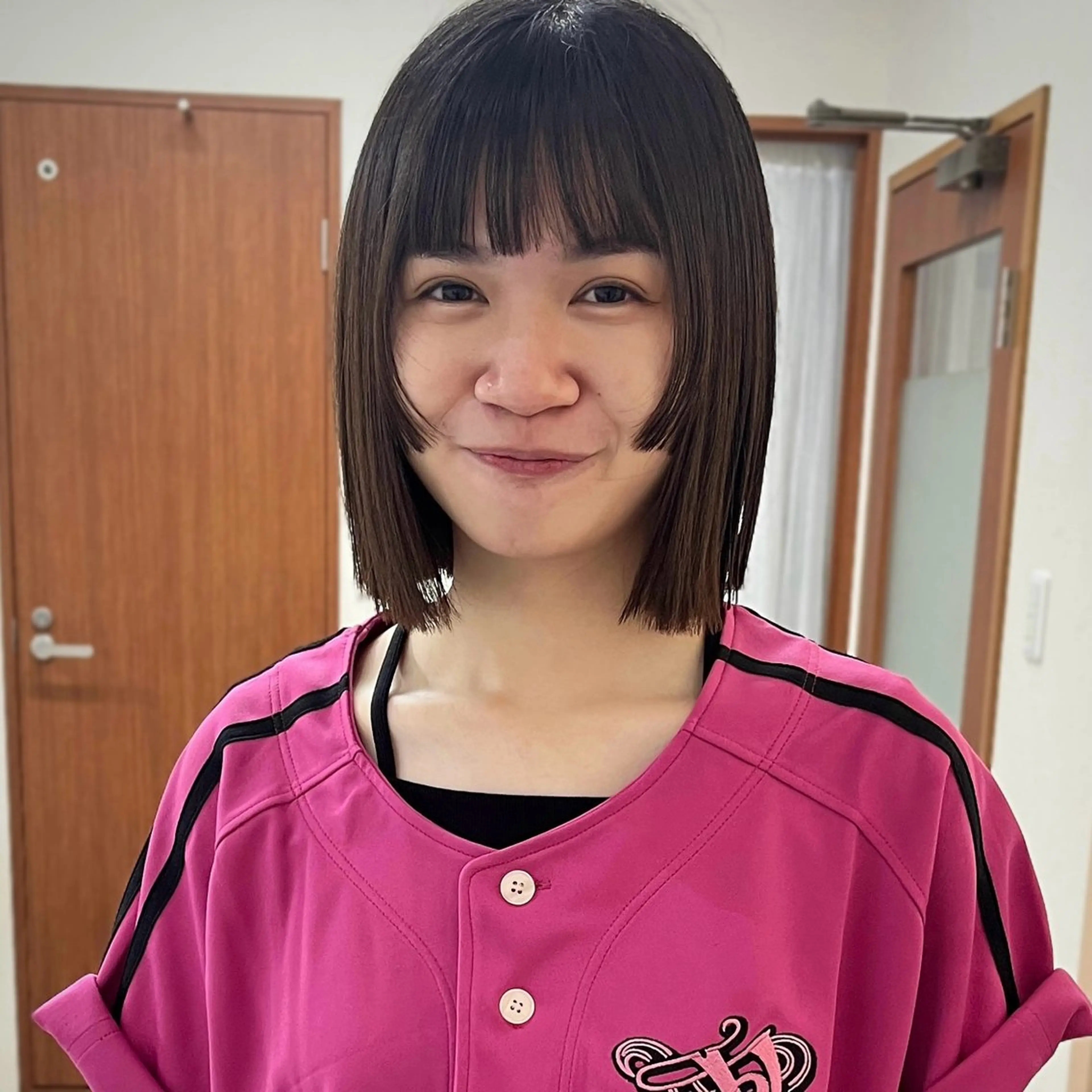 ショート ボブ 姫カット ボブ/透明感カラー /坂口恵梨子のヘアスタイル