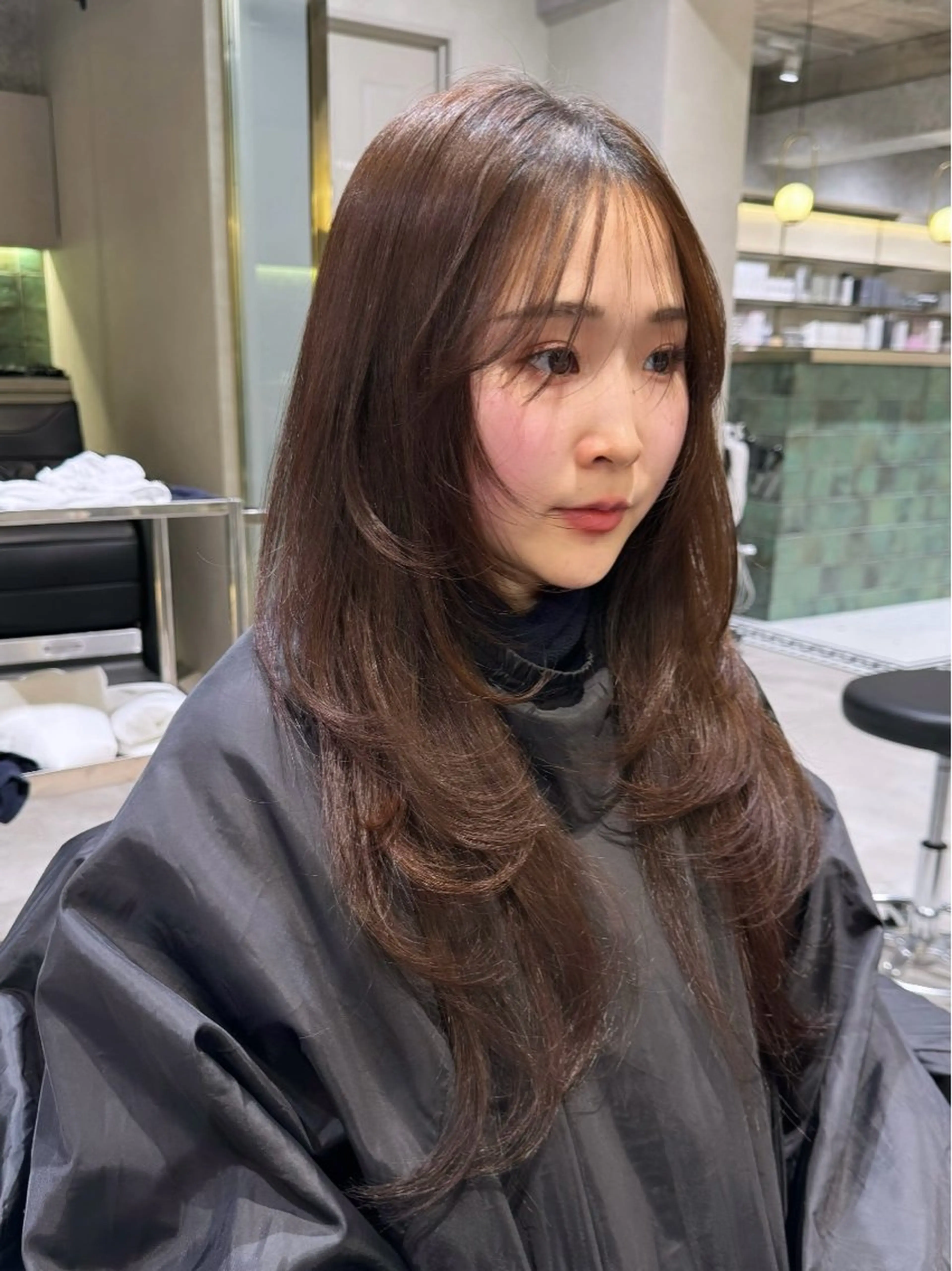 ロング カラー ワンカールで盛れる レイヤー🎀Macoのヘアスタイル