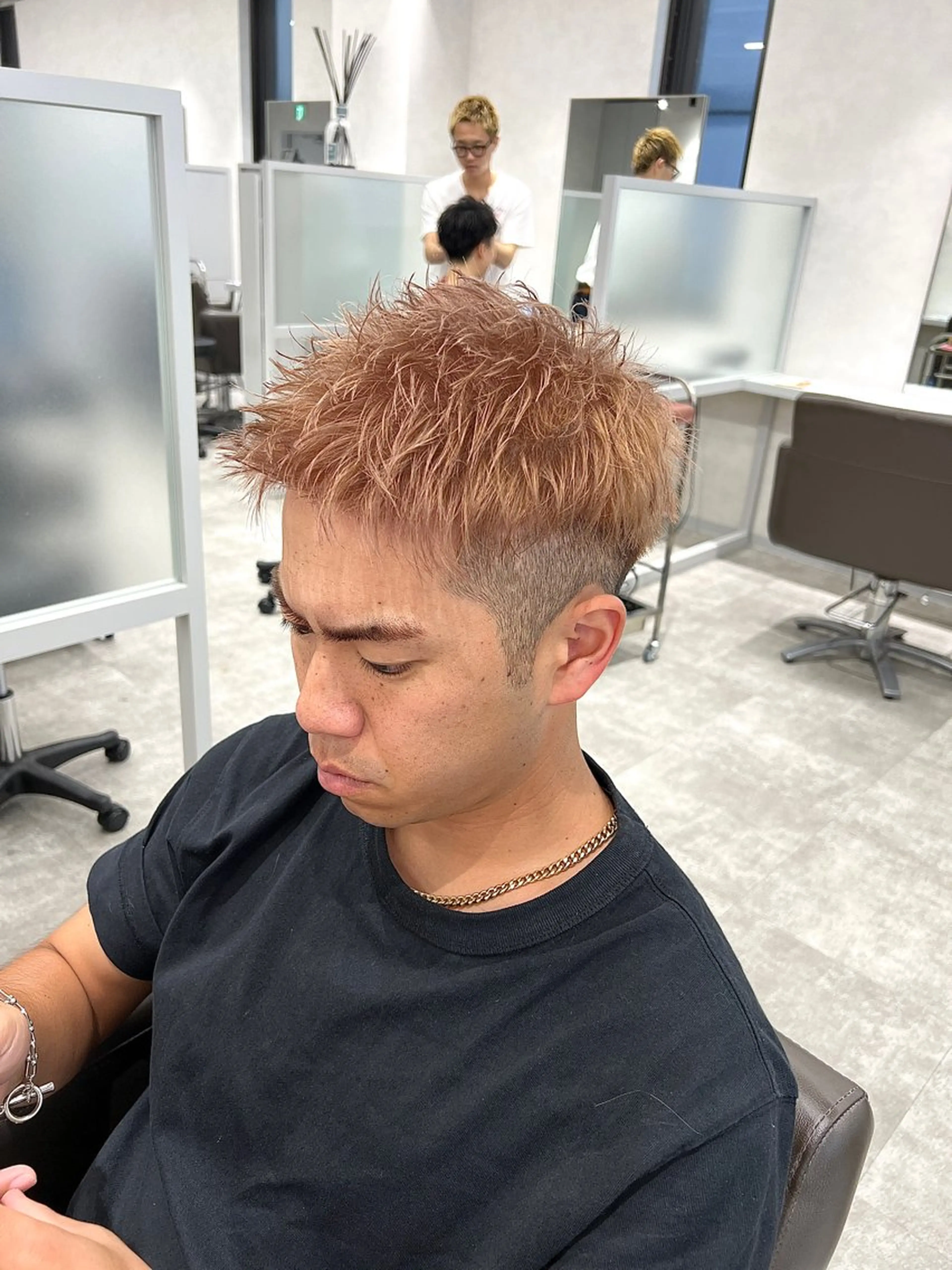 カット+パーマ+カラーの写真