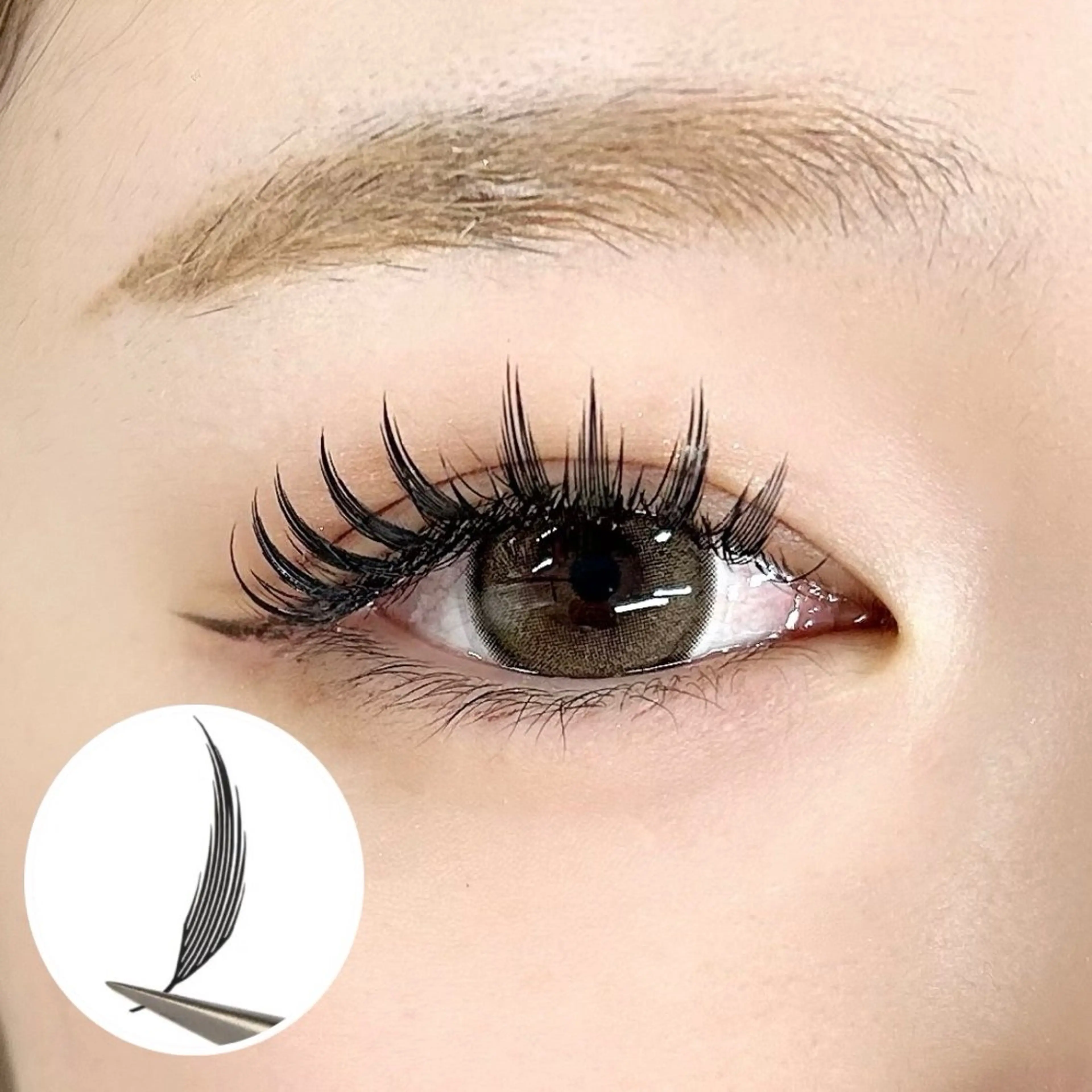 マツエク・マツパ 束感まつ毛 ワンホンマツエク マツエク Lucia 博多店［江里口］のマツエク・マツパデザイン