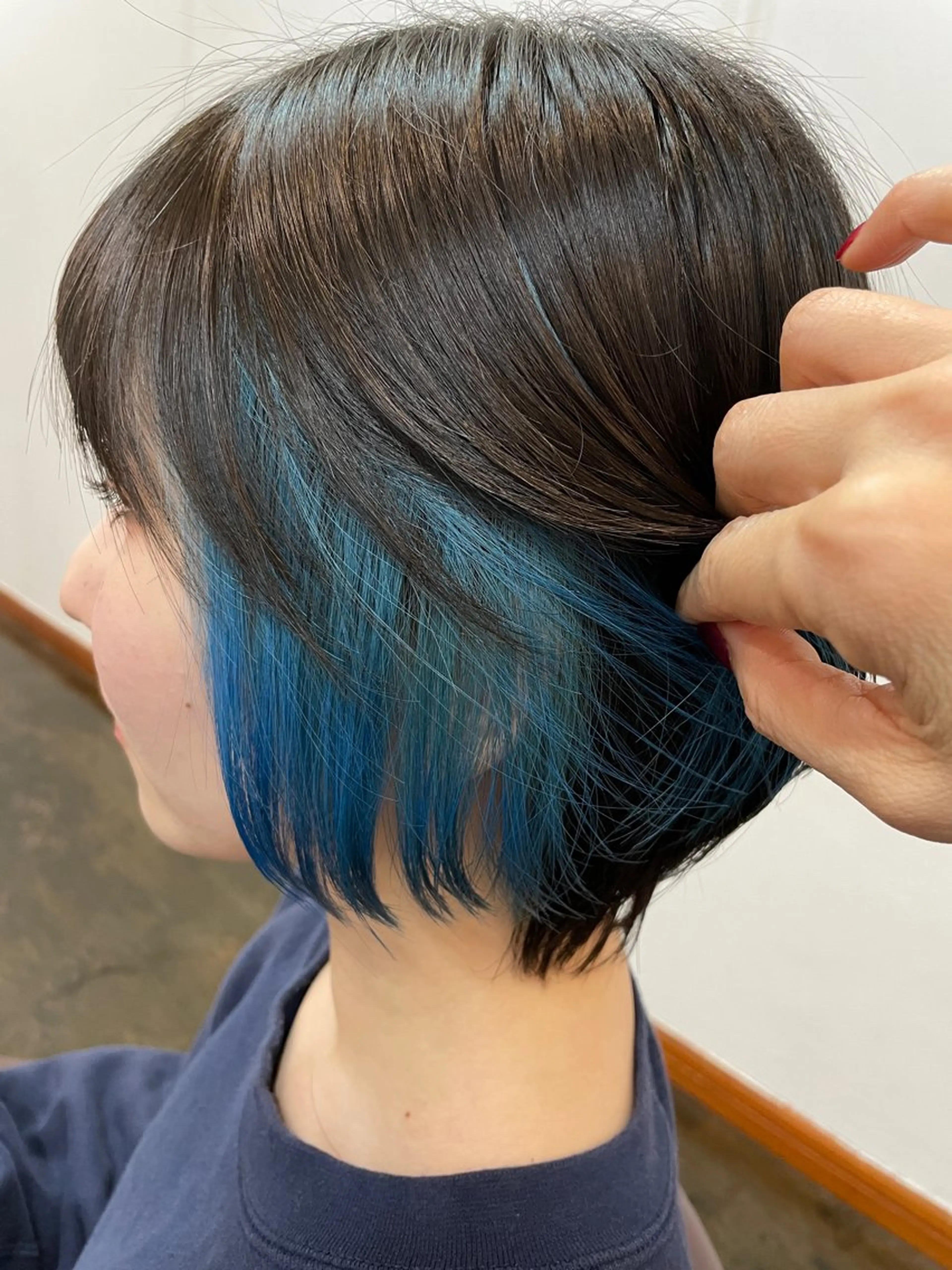 ショート カラー インナーカラー La Ruelle yoko🐈髪質改善のヘアスタイル