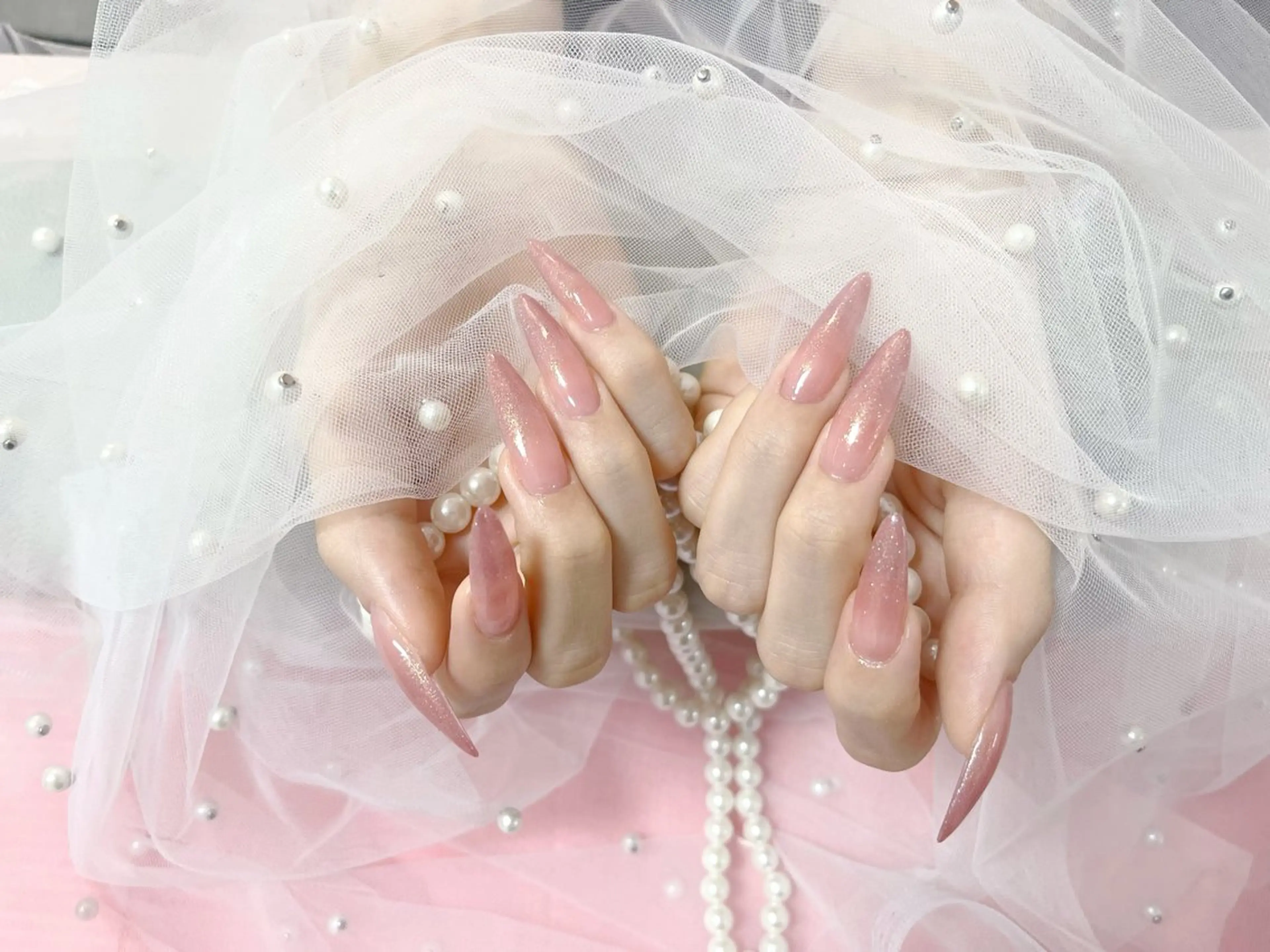 ネイル アートネイル チークネイル 長さ出し フラワーネイル ジェルネイル Y.K sunのマツエク・マツパデザイン