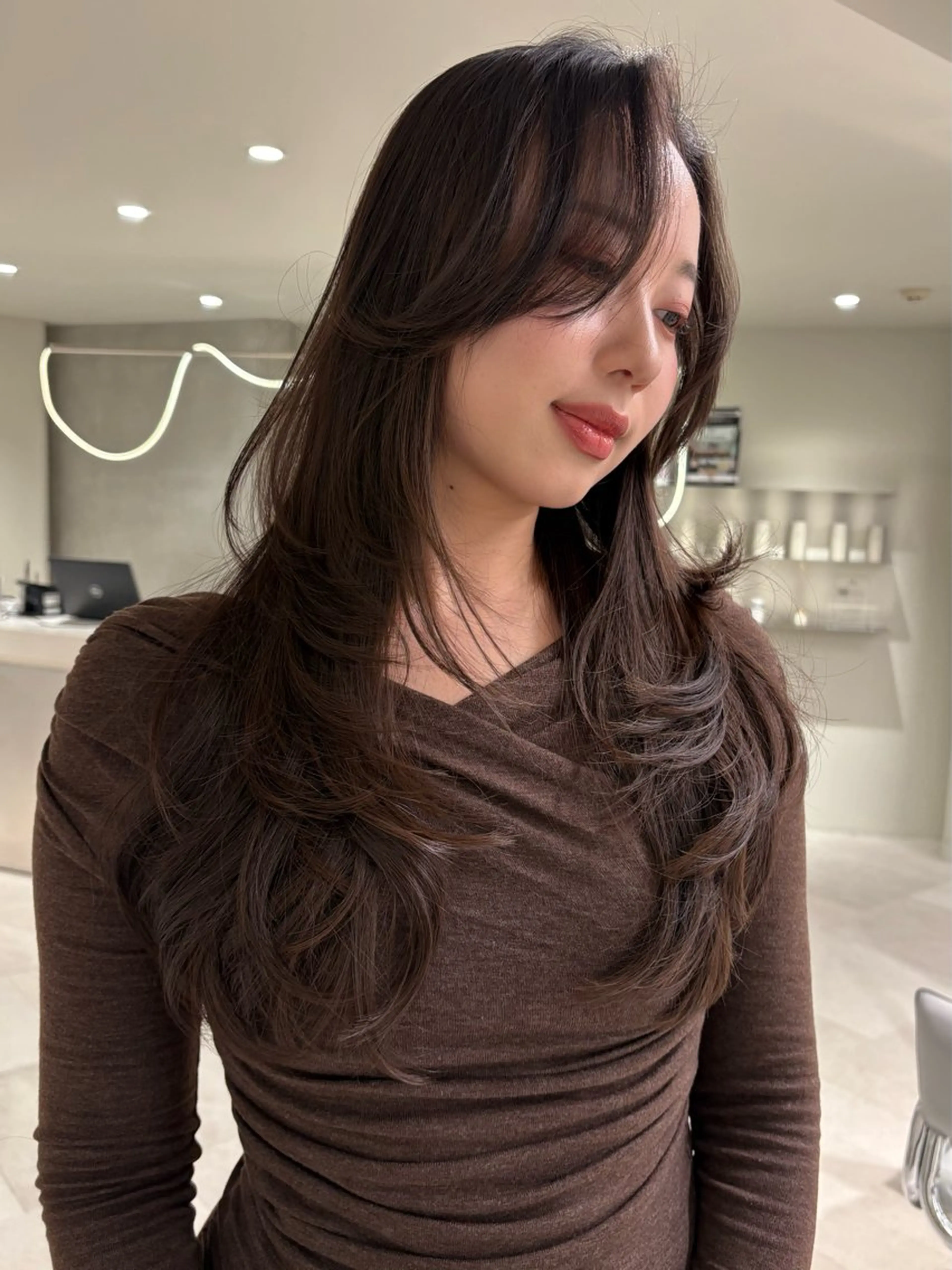 ロング カラー レイヤーカット カット 海外レイヤー /NAGISAのヘアスタイル