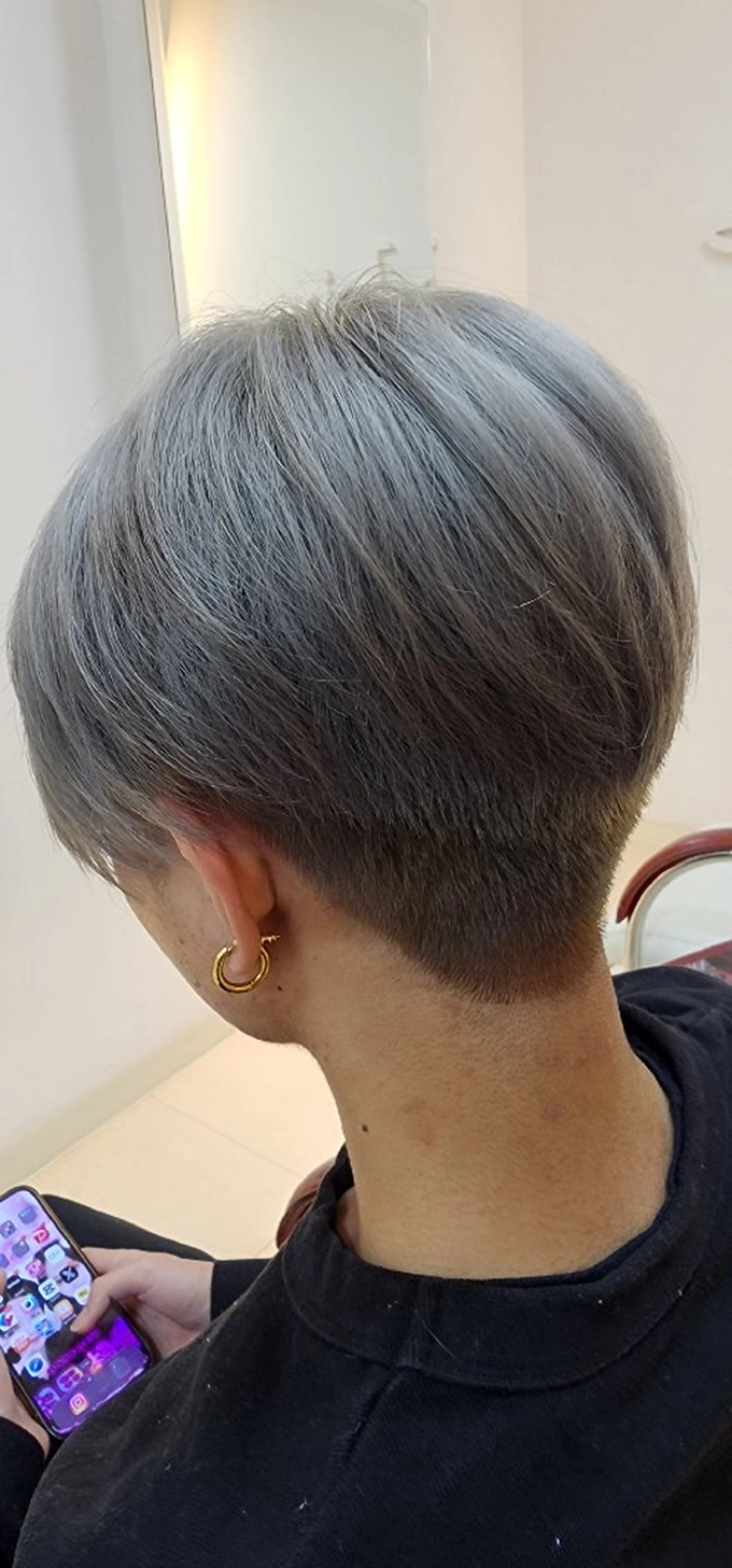 ショート カラー ブリーチ 卒業式のヘアスタイル hairmake Juinのヘアスタイル