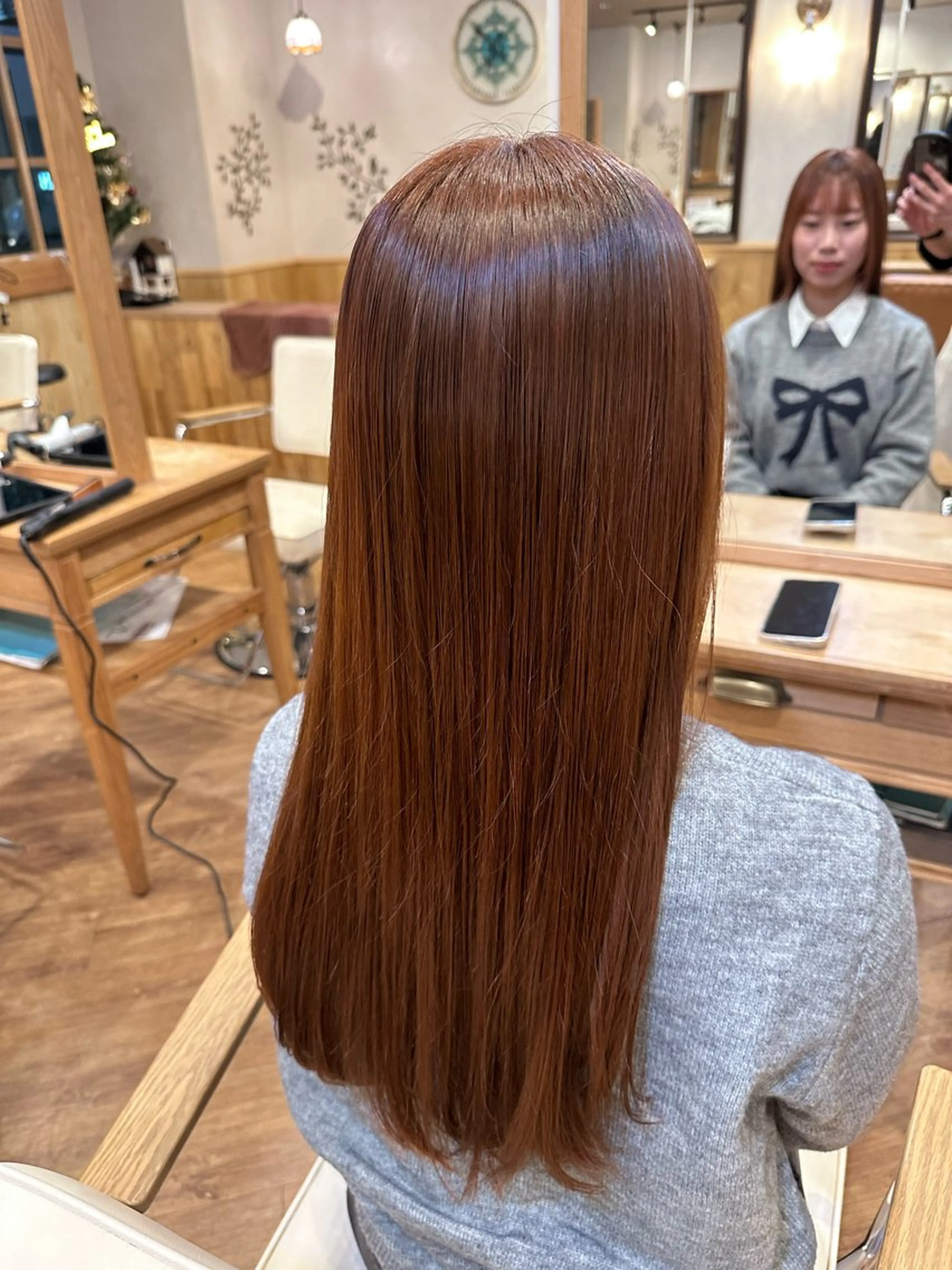ロング カラー ブラウンカラー ココアブラウン 髪質改善・艶カラー HIROTOのヘアスタイル