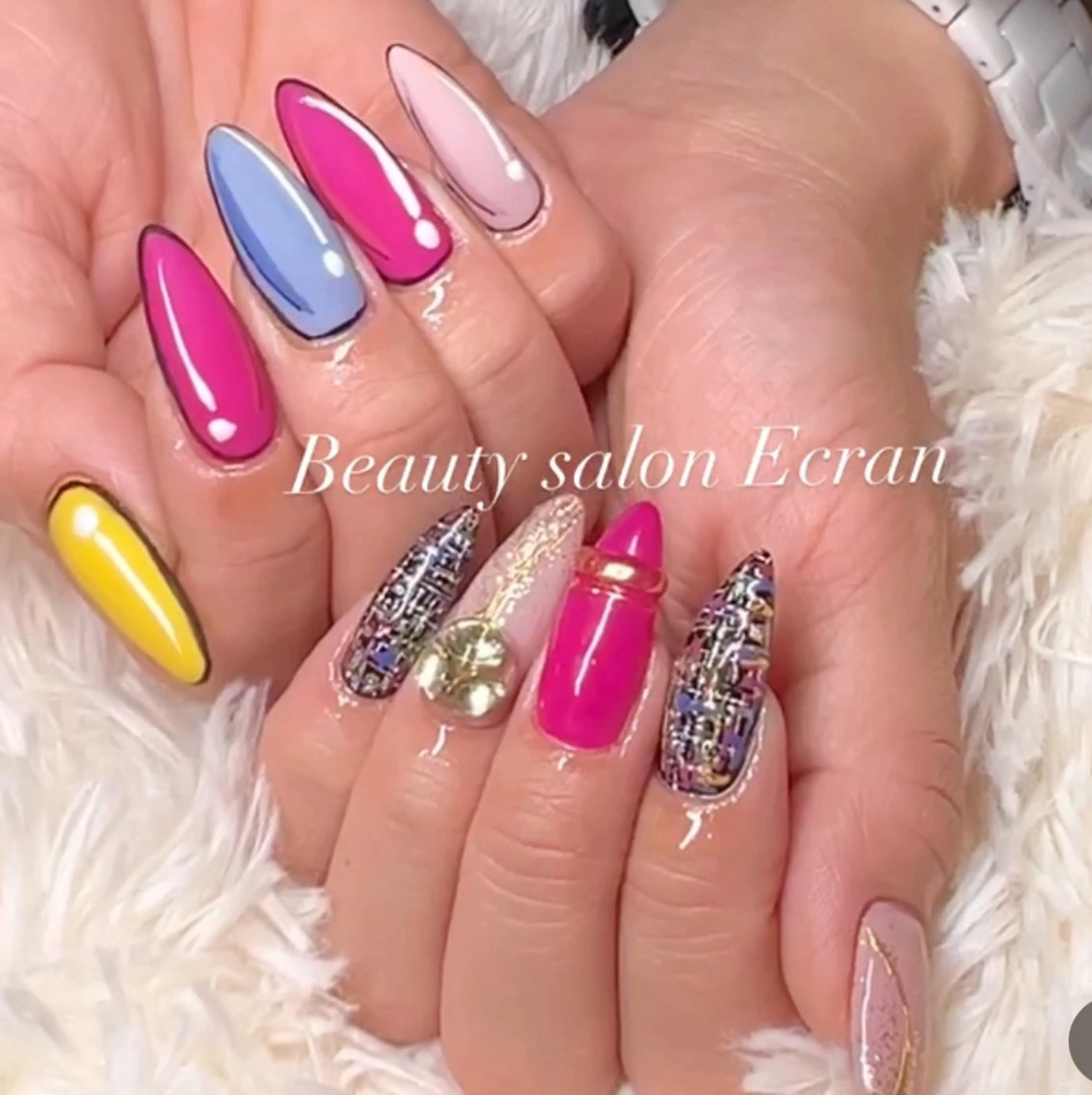 ハンド★ジェルオフ込★デザインやり放題(持込可)の写真