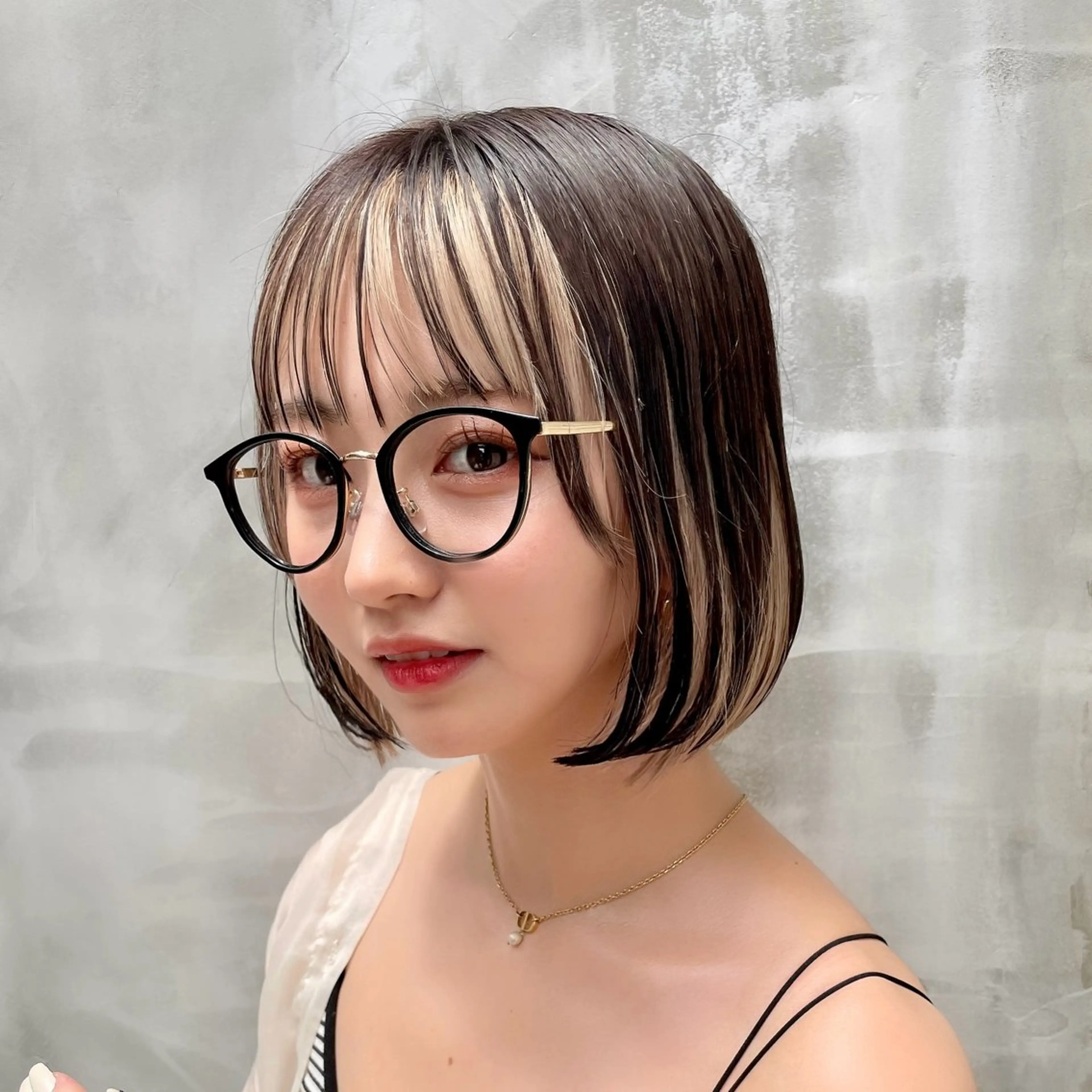 ミディアム カラー ヘアカラー トリートメント Lond luce心斎橋所属・🍀小川大輔🍀 ボブ/ブリーチ🥇のヘアスタイル