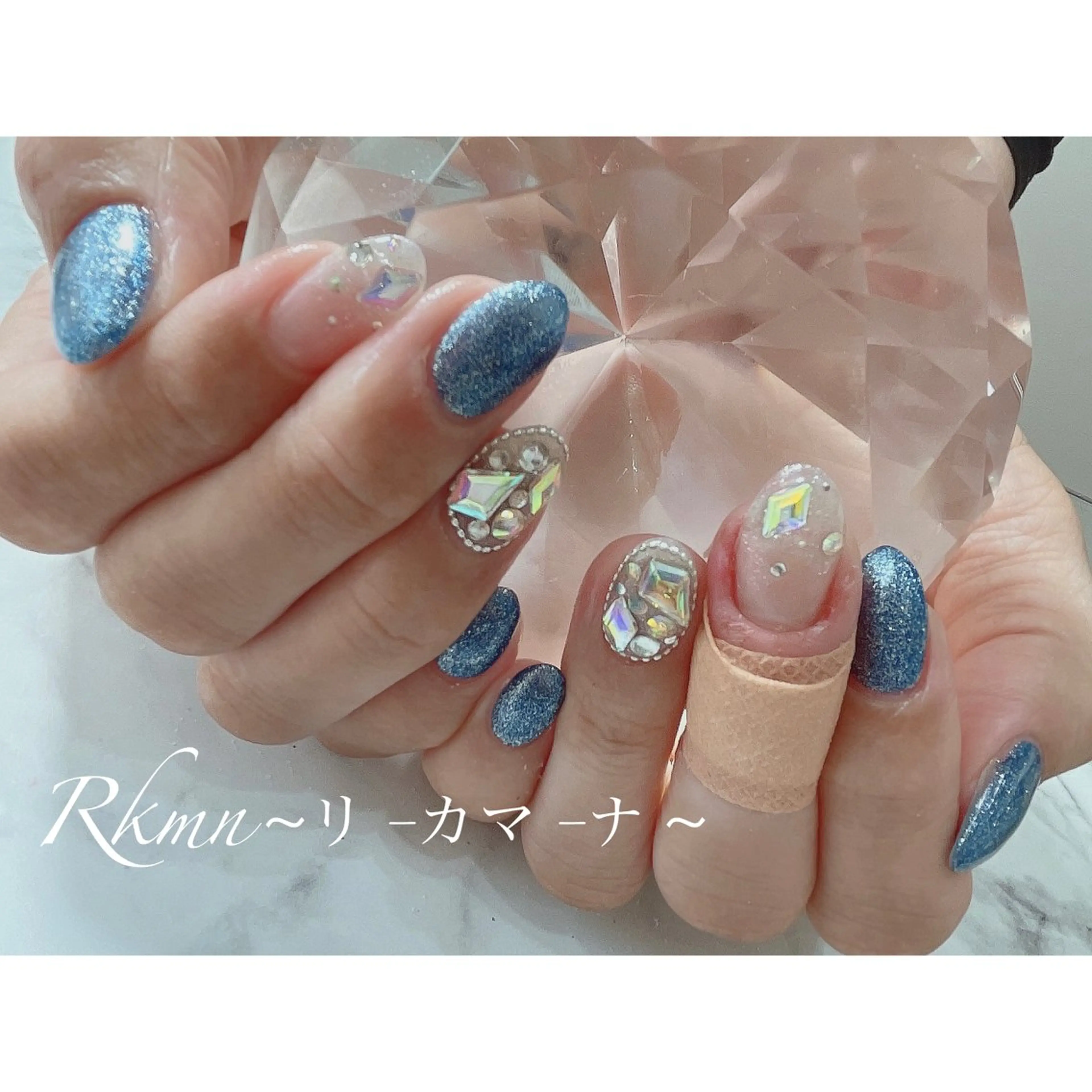 ネイル アートネイル ラメ(グリッター) 春ネイル ハンドネイル フットネイル ハンドケア Rkmn ~リ-カマ-ナ~のネイルデザイン