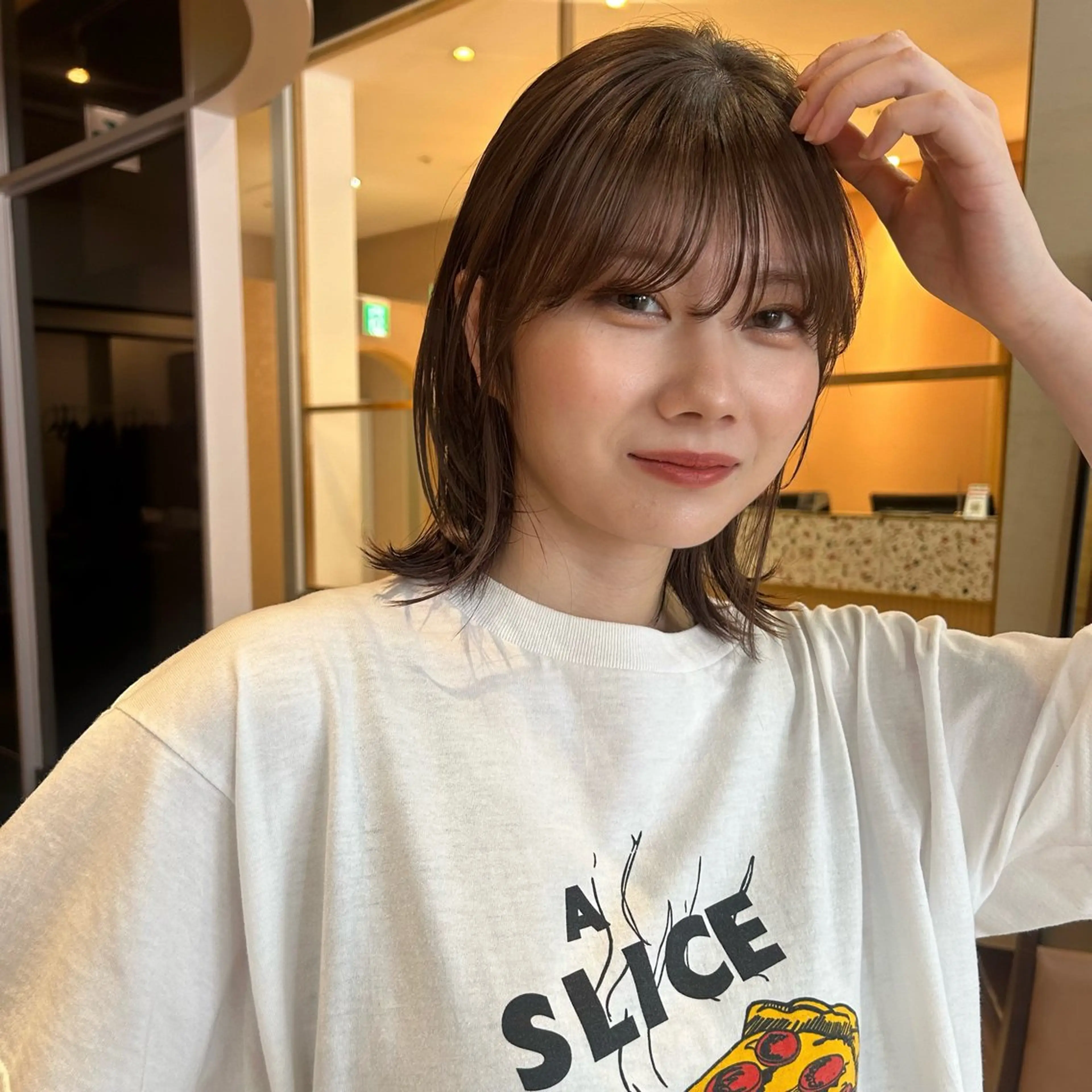 ミディアム カラー 🐢ダブルカラー🐢 透明感/このかのヘアスタイル