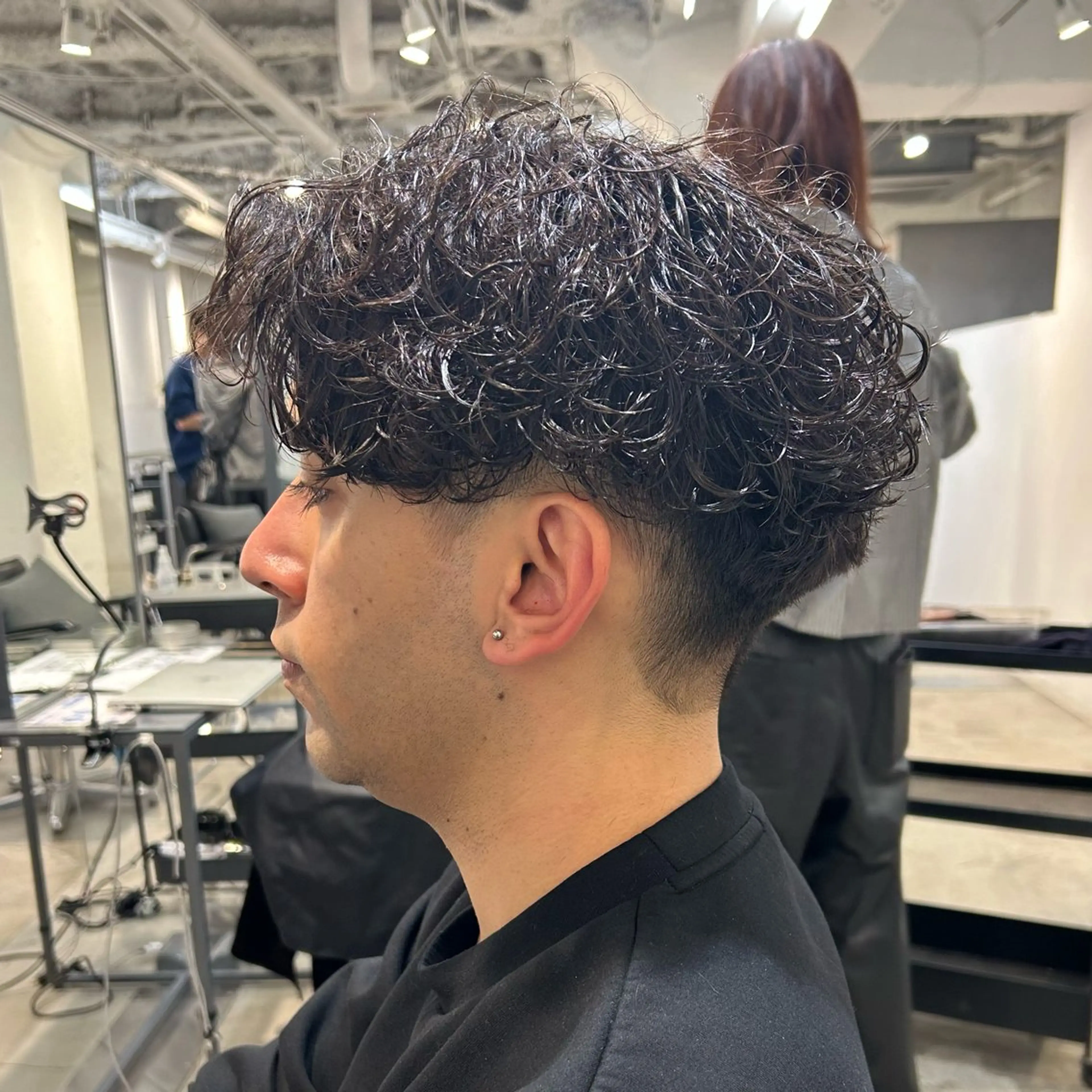 パーマ メンズ カット パーマ メンズパーマ💈藤田 晃志のヘアスタイル