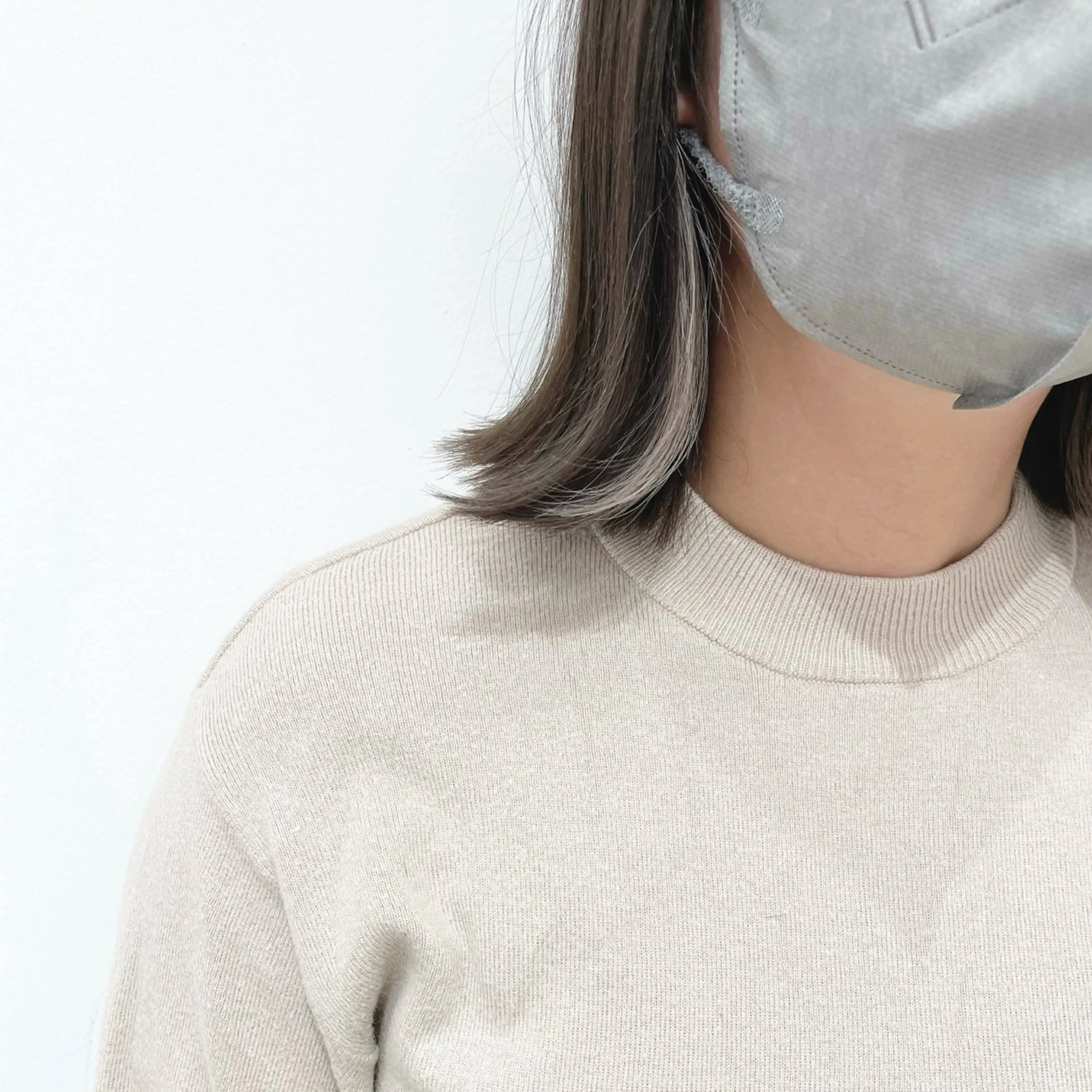 ミディアム カラー ベージュカラー 透明感カラー イヤリングカラー グレージュ インナーカラー 堀江将太朗/恵比寿/ メンズカットのヘアスタイル