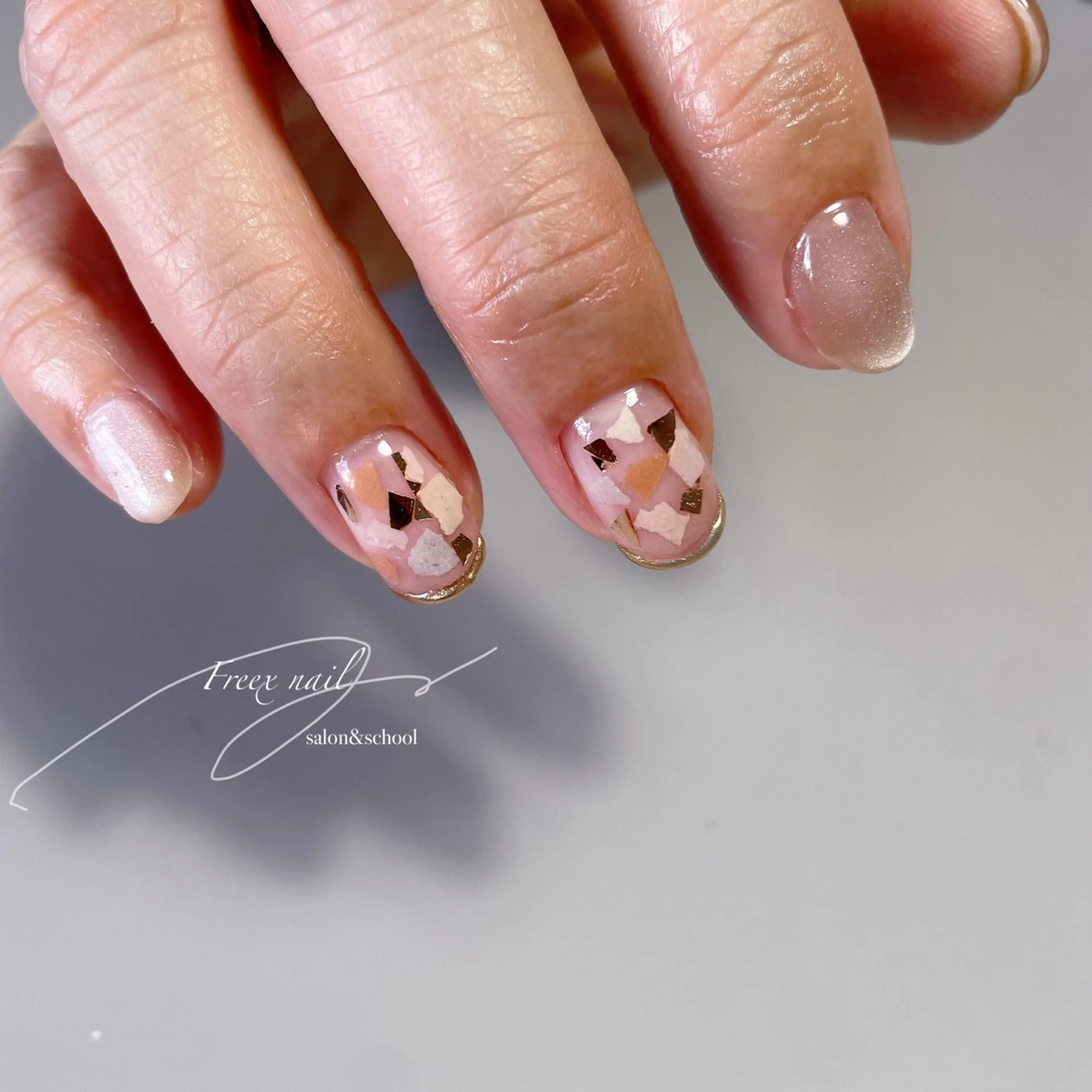 ネイル ハンドネイル ハンドケア freex nail /ニュアンス/個性派のネイルデザイン
