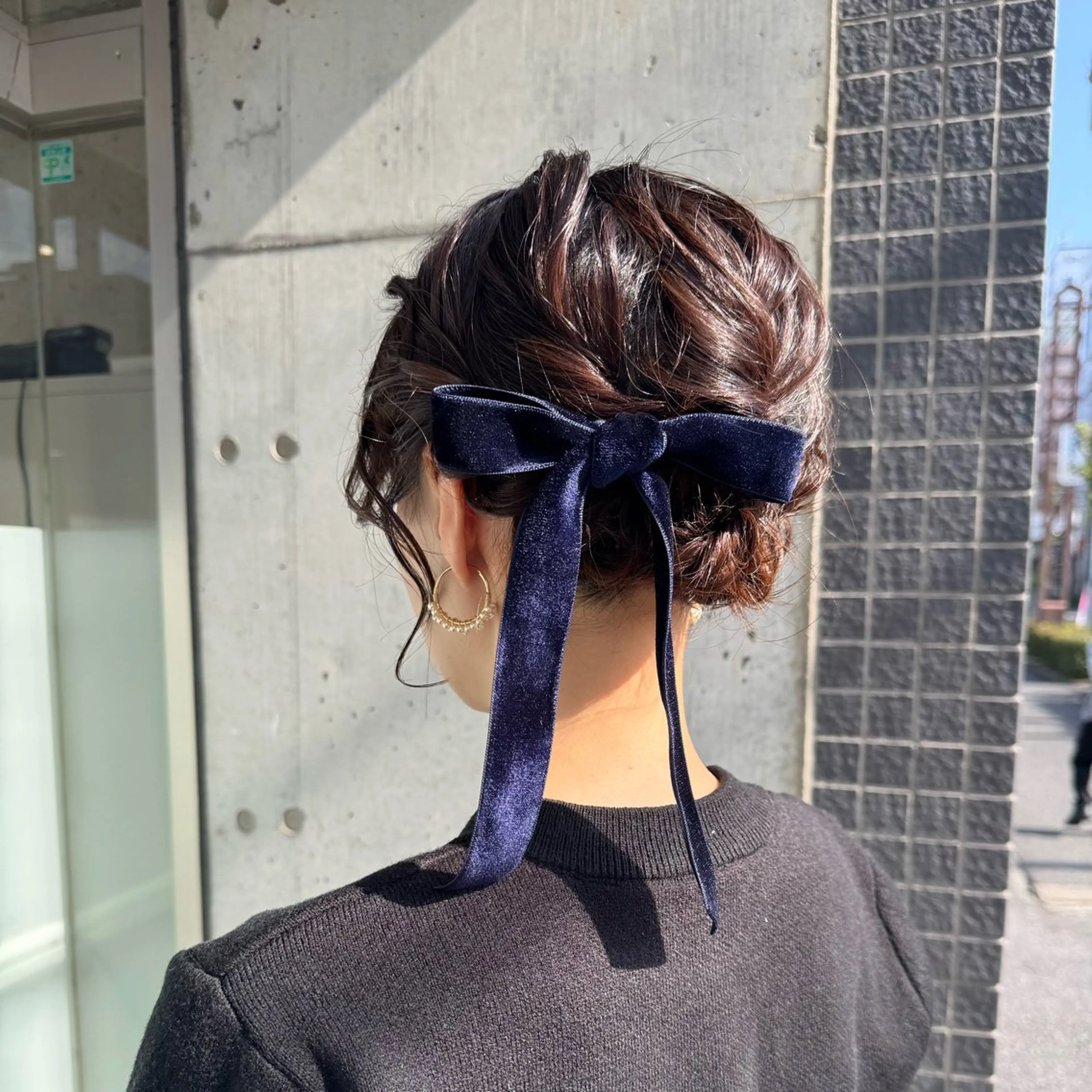 ミディアム ボブ ヘアセット 会田有紀 /切りっぱなしボブのヘアスタイル