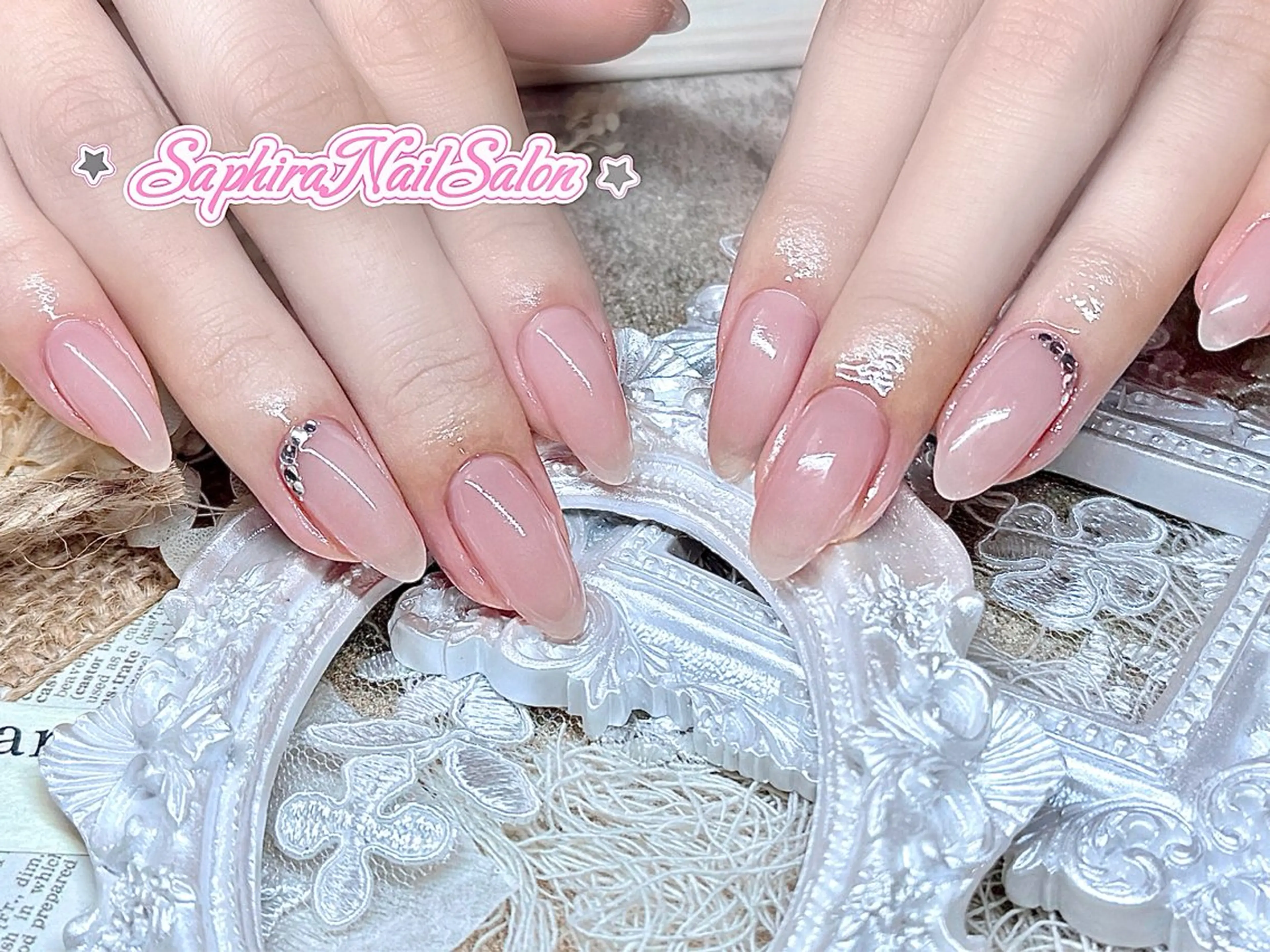 カラー ハンドネイル Saphiraネイル サロン錦糸町のネイルデザイン
